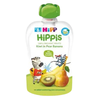 Hipp Hippis kiivi-pirni-banaanipüree 100 g, öko, alates 6-elukuust