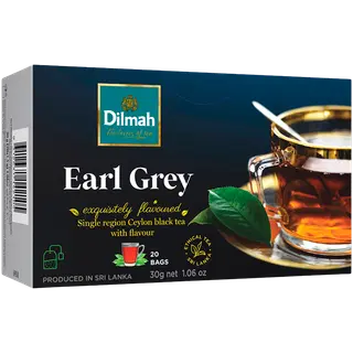 Dilmah earl grey must tee niidiga kotis 20*1.5g