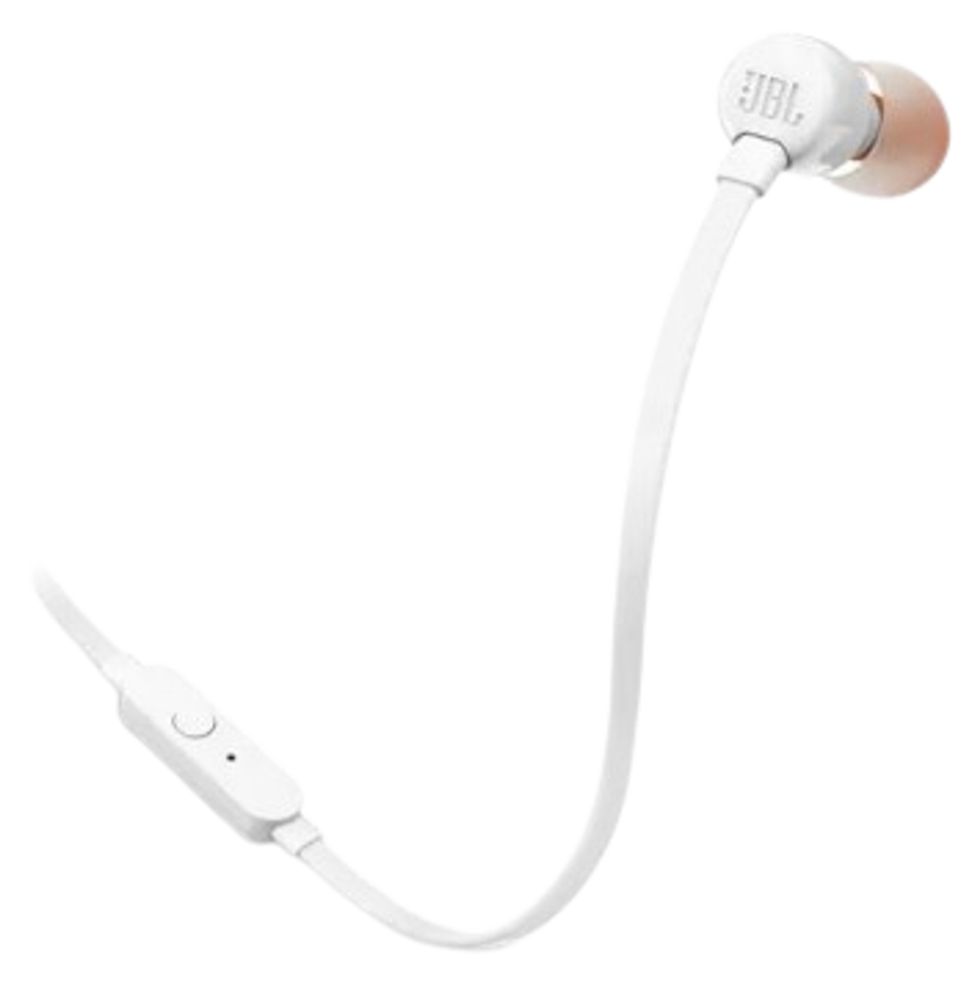 JBL langalliset nappikuulokkeet Tune 160 valkoinen