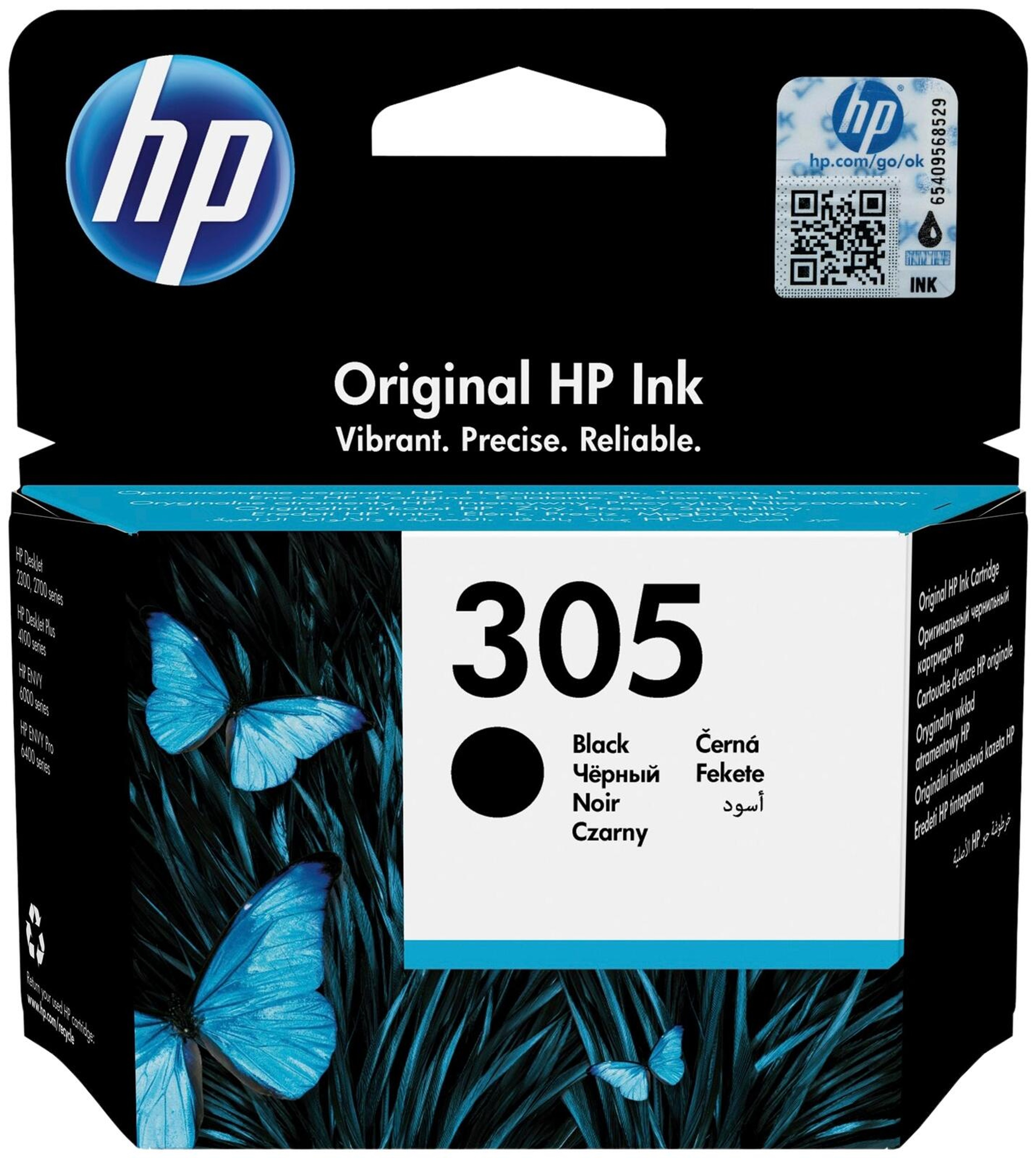 HP 305, alkuperäinen musta mustekasetti