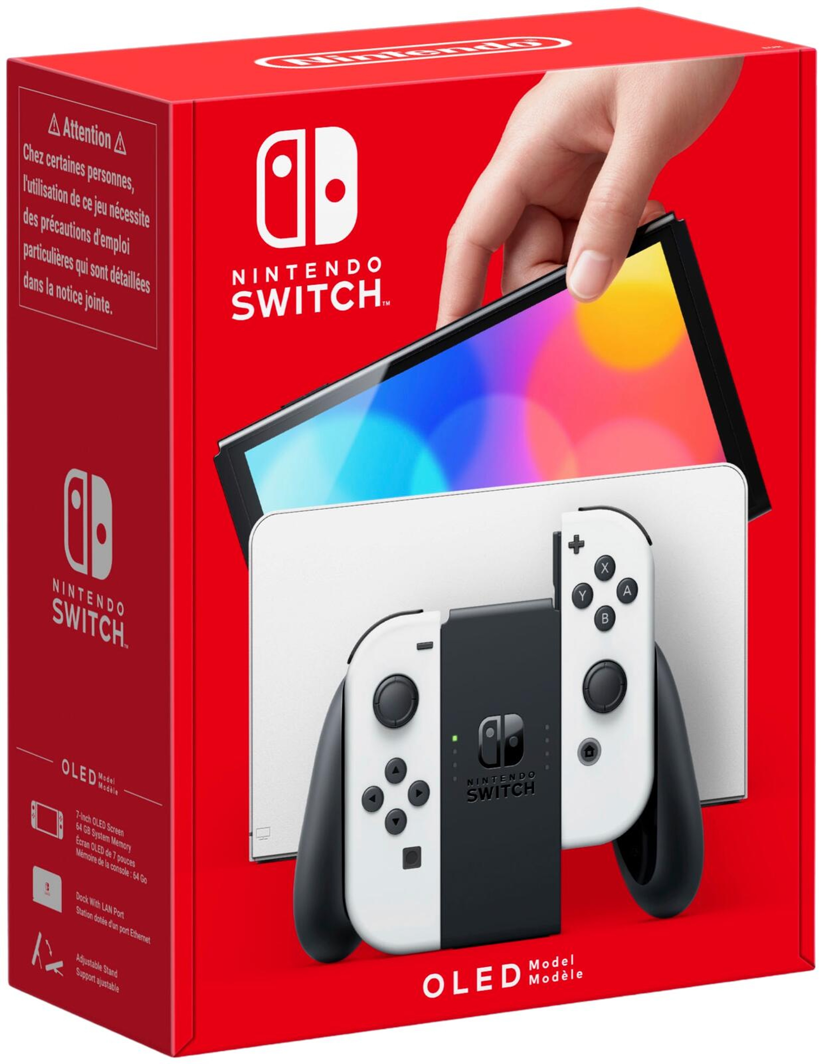 Nintendo Switch pelikonsoli OLED White