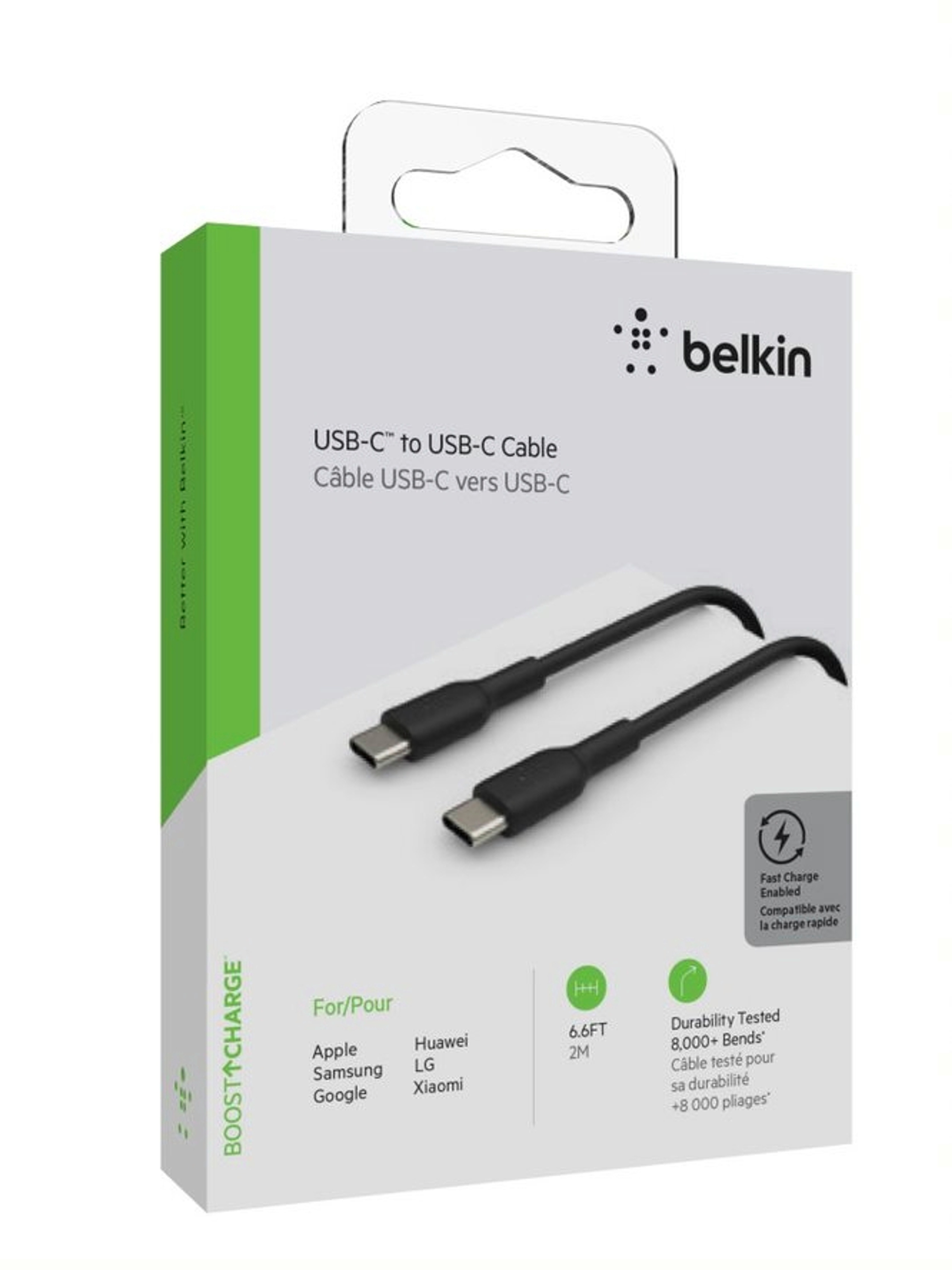 Belkin USB-C / USB-C kaapeli 2m, musta