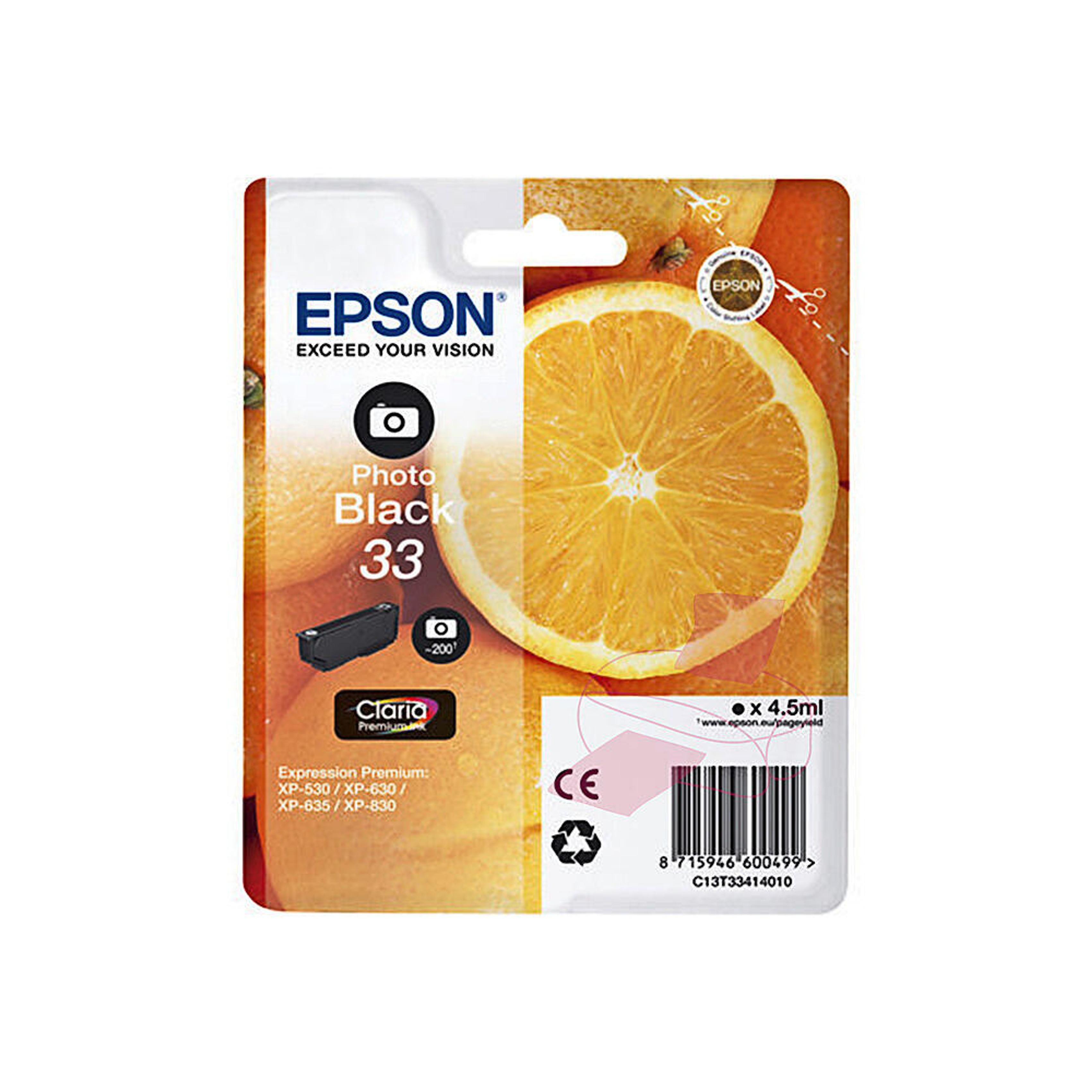 Epson mustepatruuna valokuvamusta 3T33414012