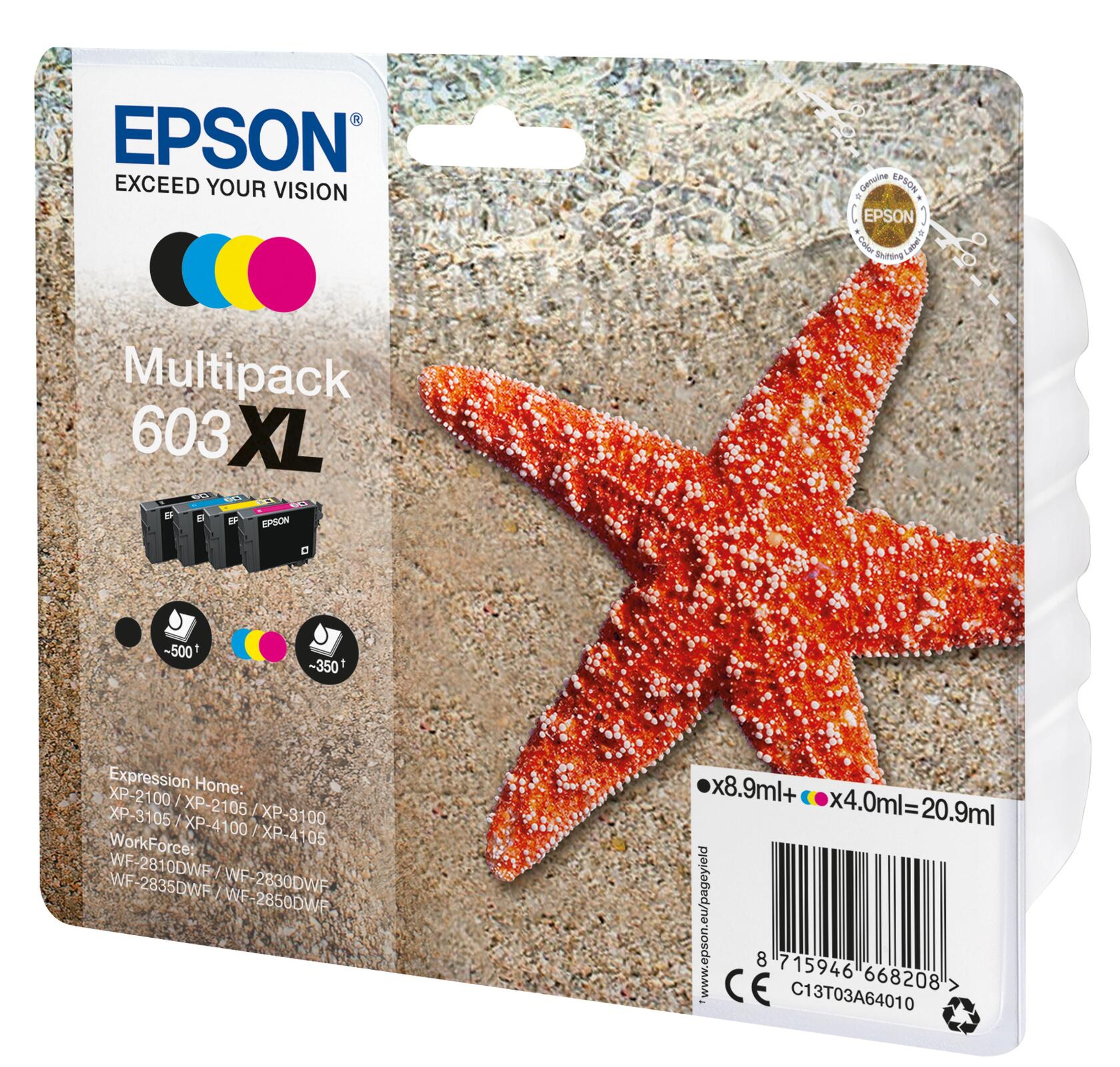 Epson multipack 603Xl mustekasetti