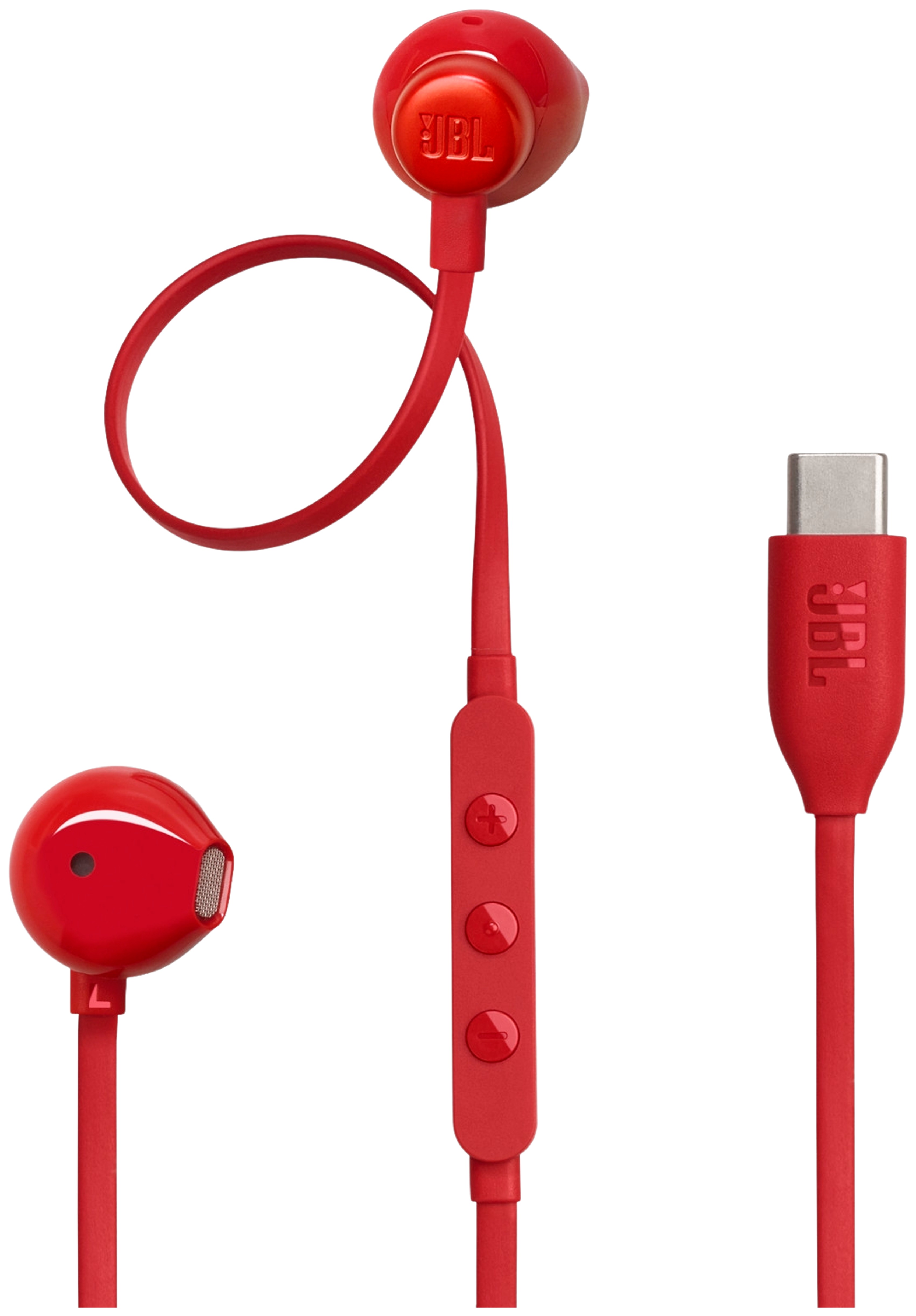 JBL Tune 305C nappikuulokkeet, USB-C, punainen