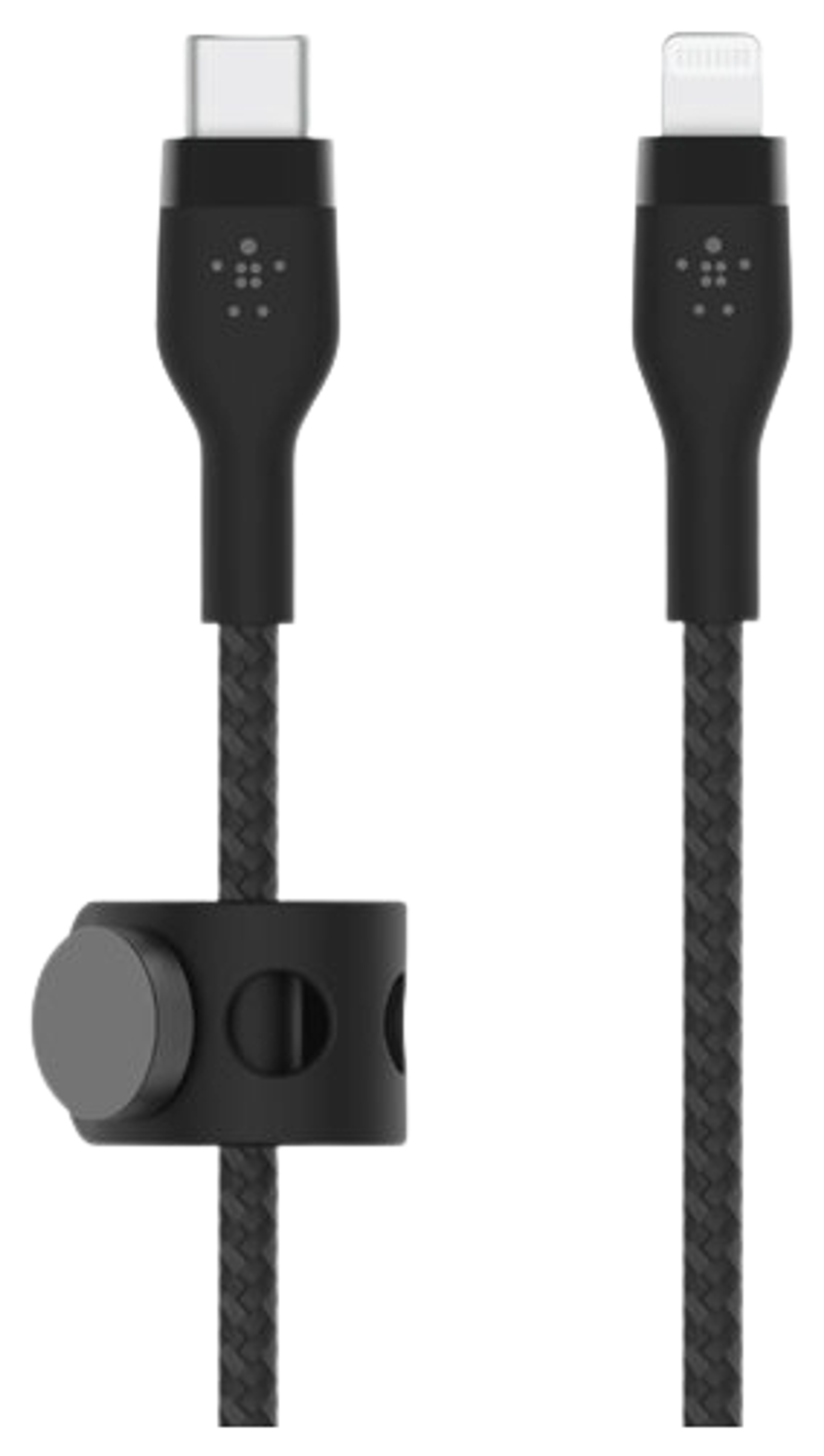 Belkin kaapeli PRO Flex USB-C to Lightning, punottu silikoni, 3M, musta