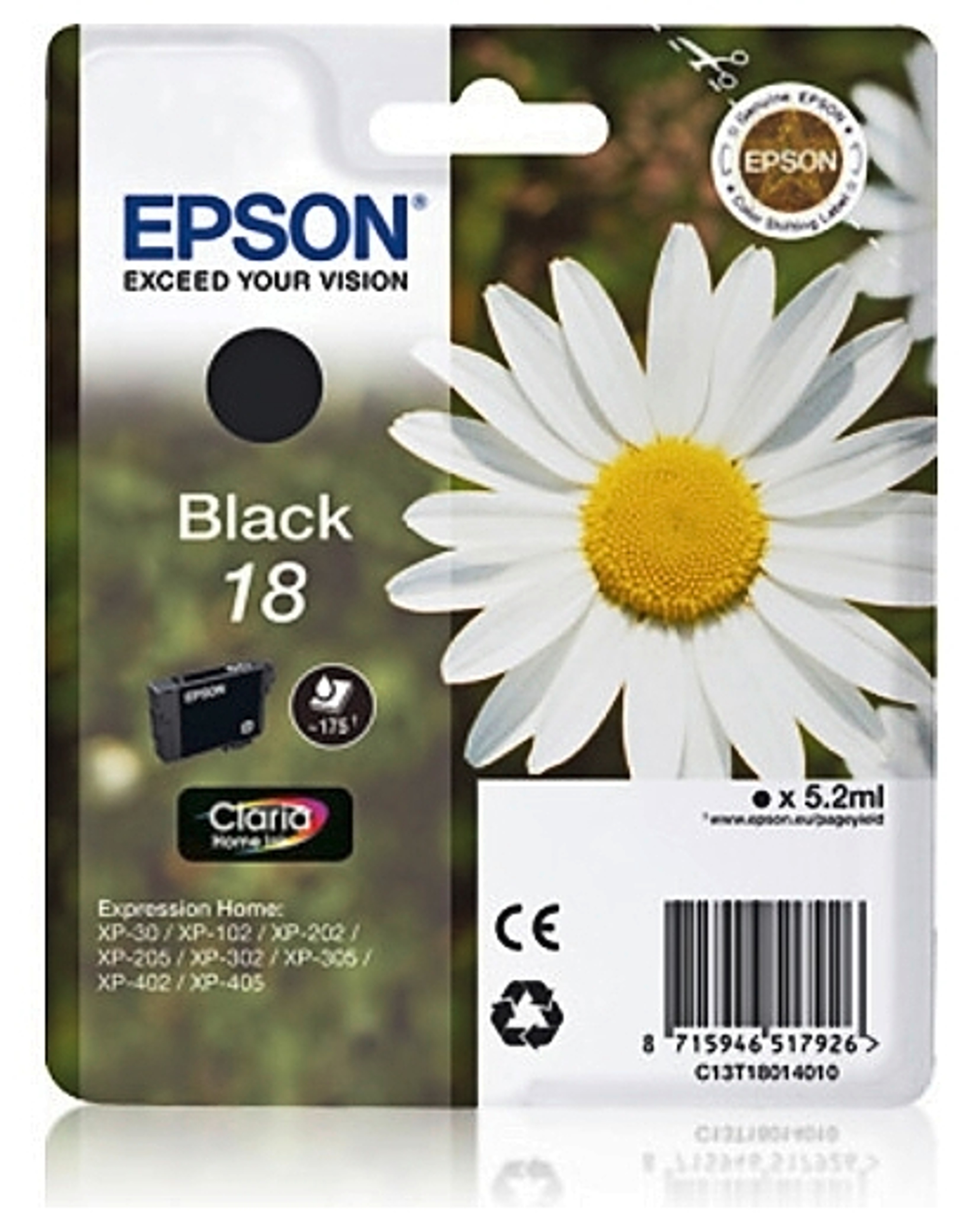 Epson mustepatruuna T1801 18 musta
