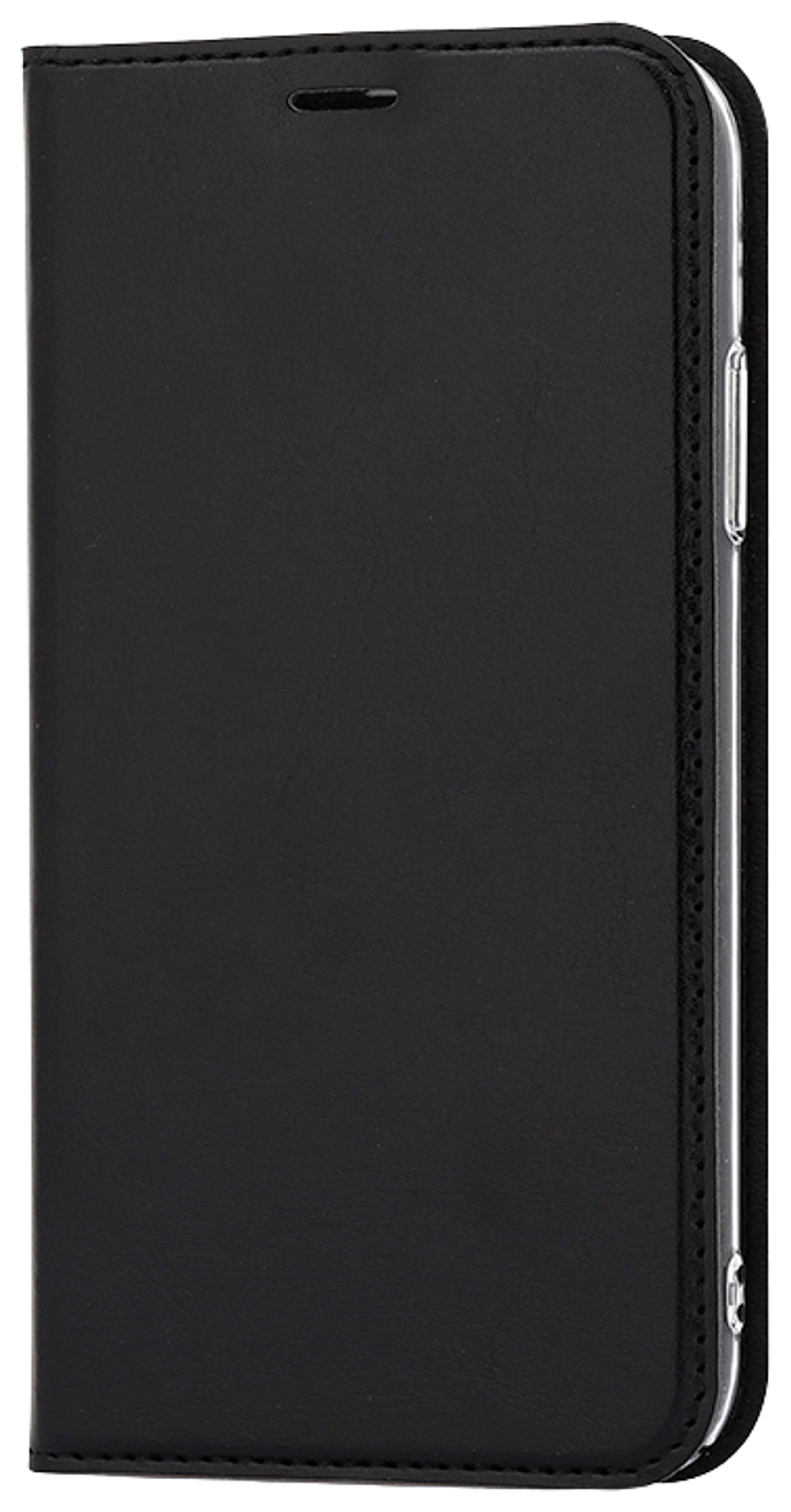 Wave Book Case, Apple iPhone XR, Musta