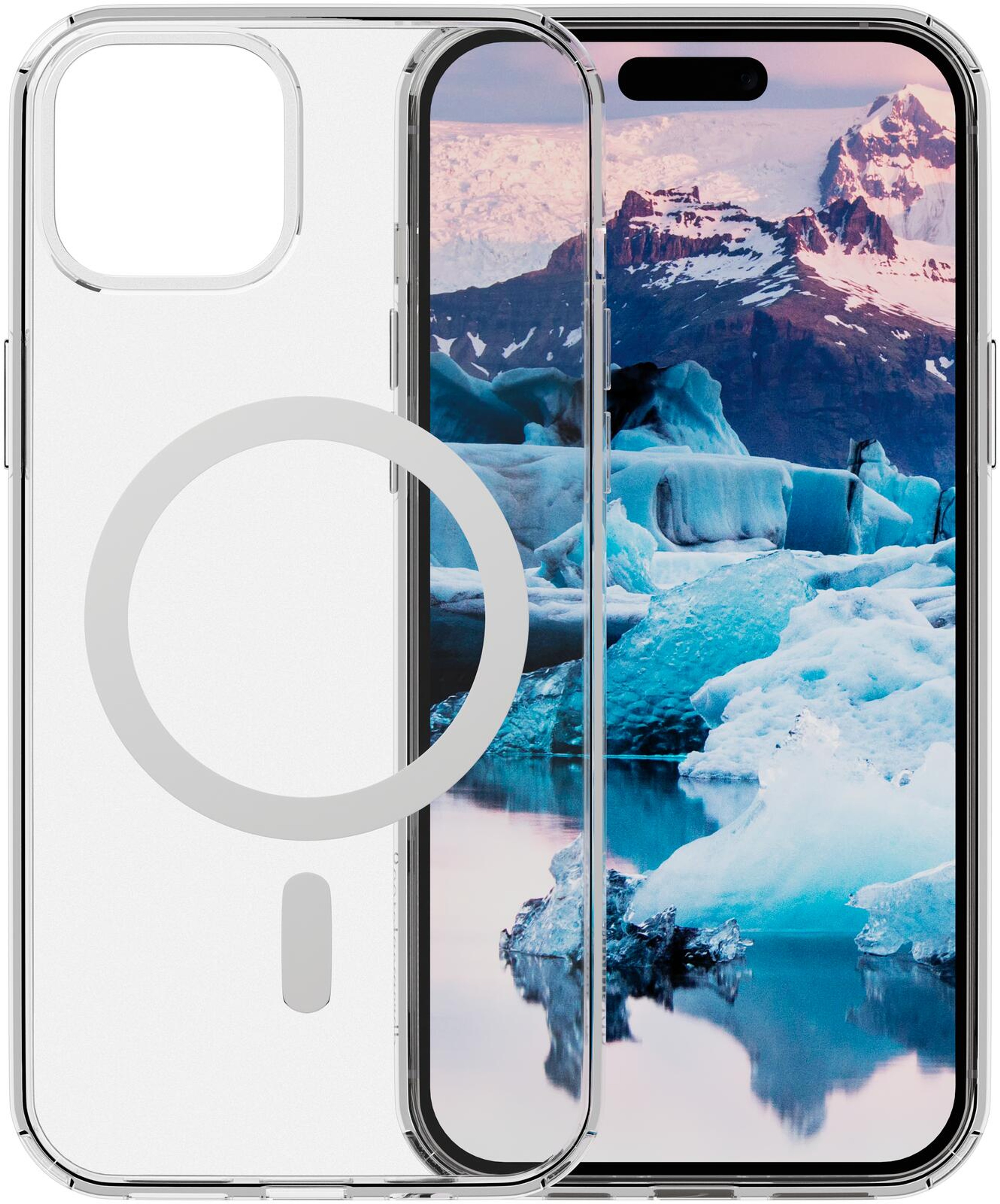 Dbramante Iceland Pro MagSafe iPhone 17e/16e/15/14/13 suojakuori, läpinäkyvä