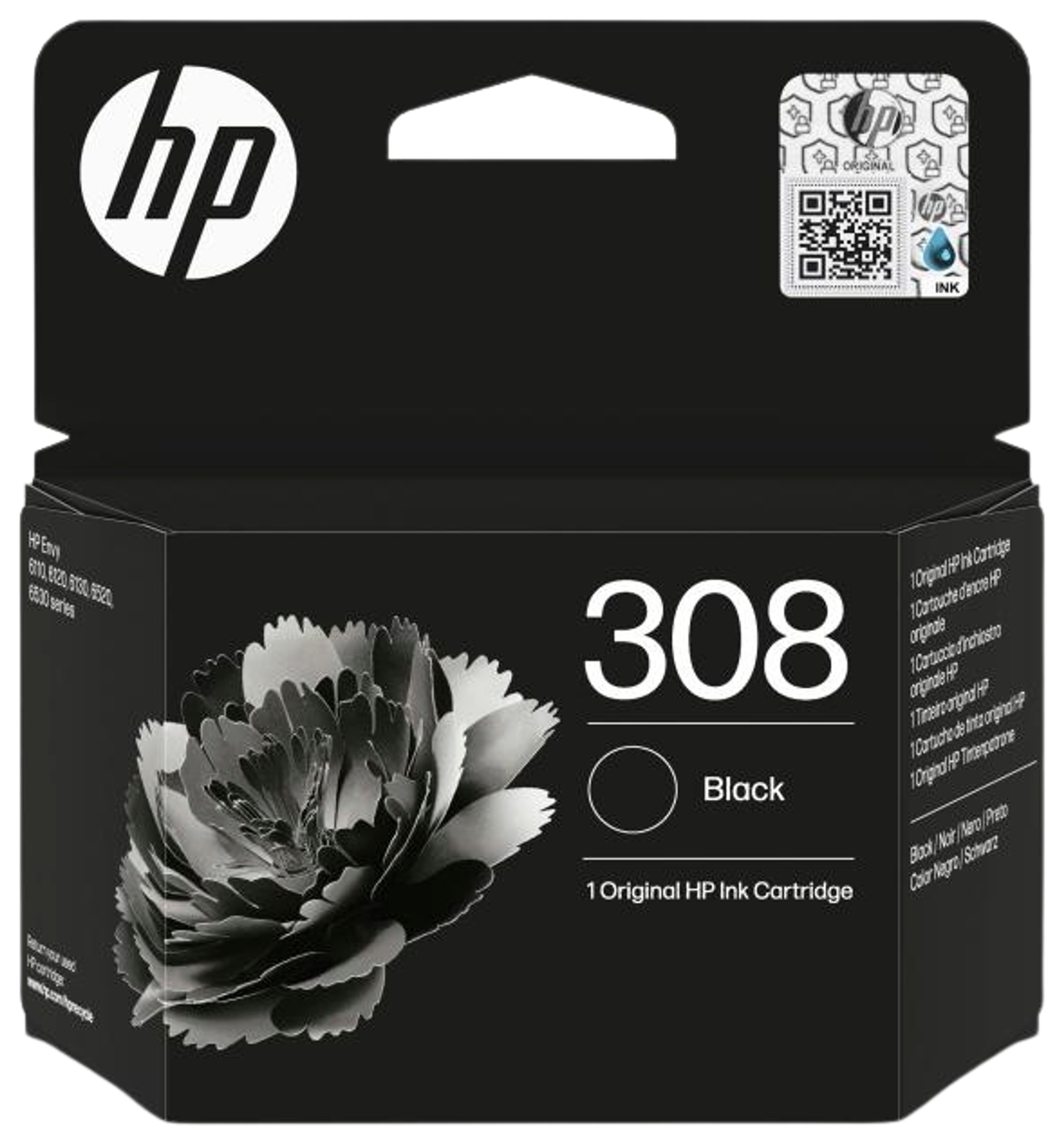 HP mustepatruuna 308 musta