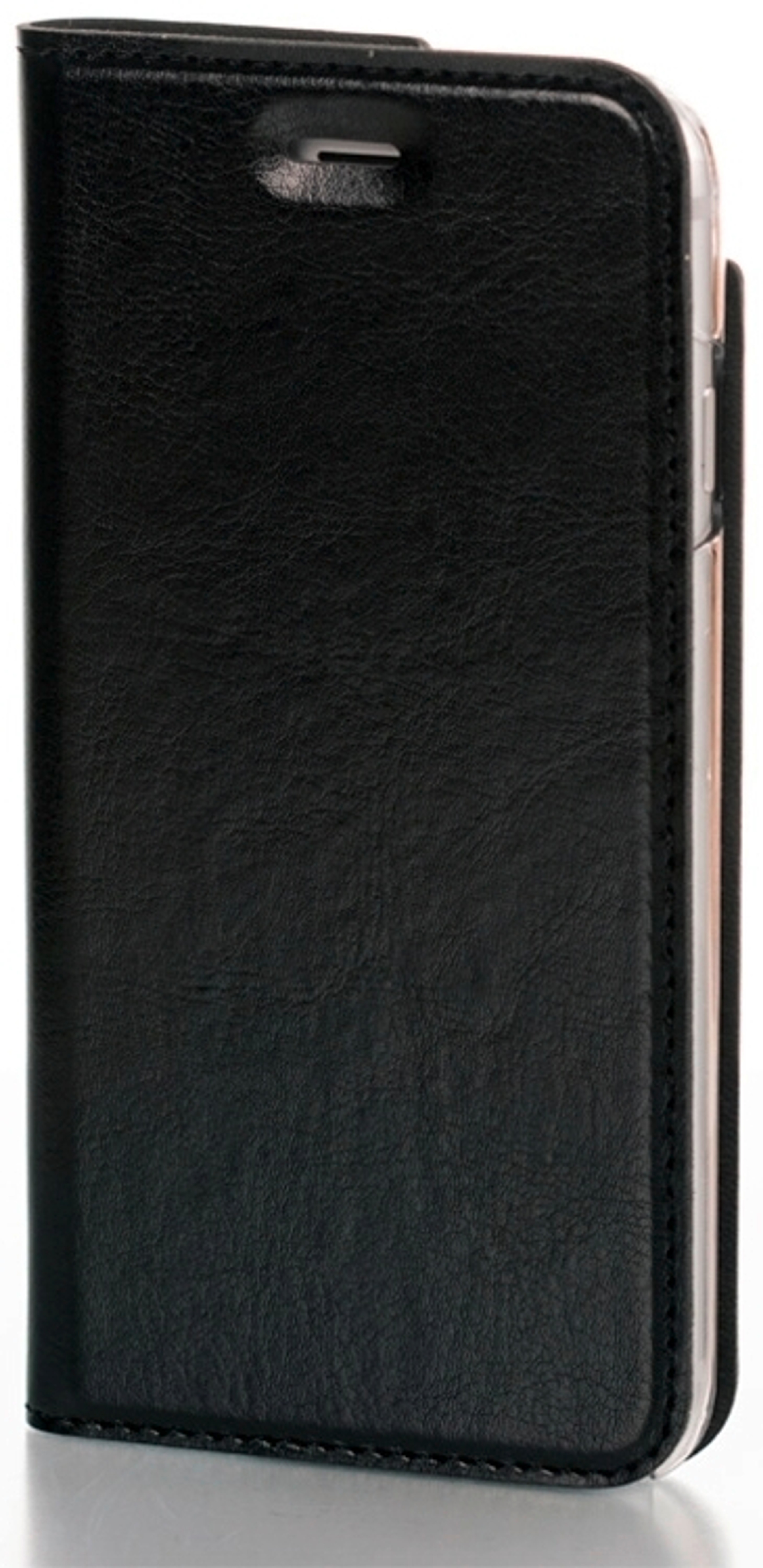 Wave Book Case, Apple iPhone SE (2022) / SE (2020) / 8 / 7 / 6S / 6, Musta