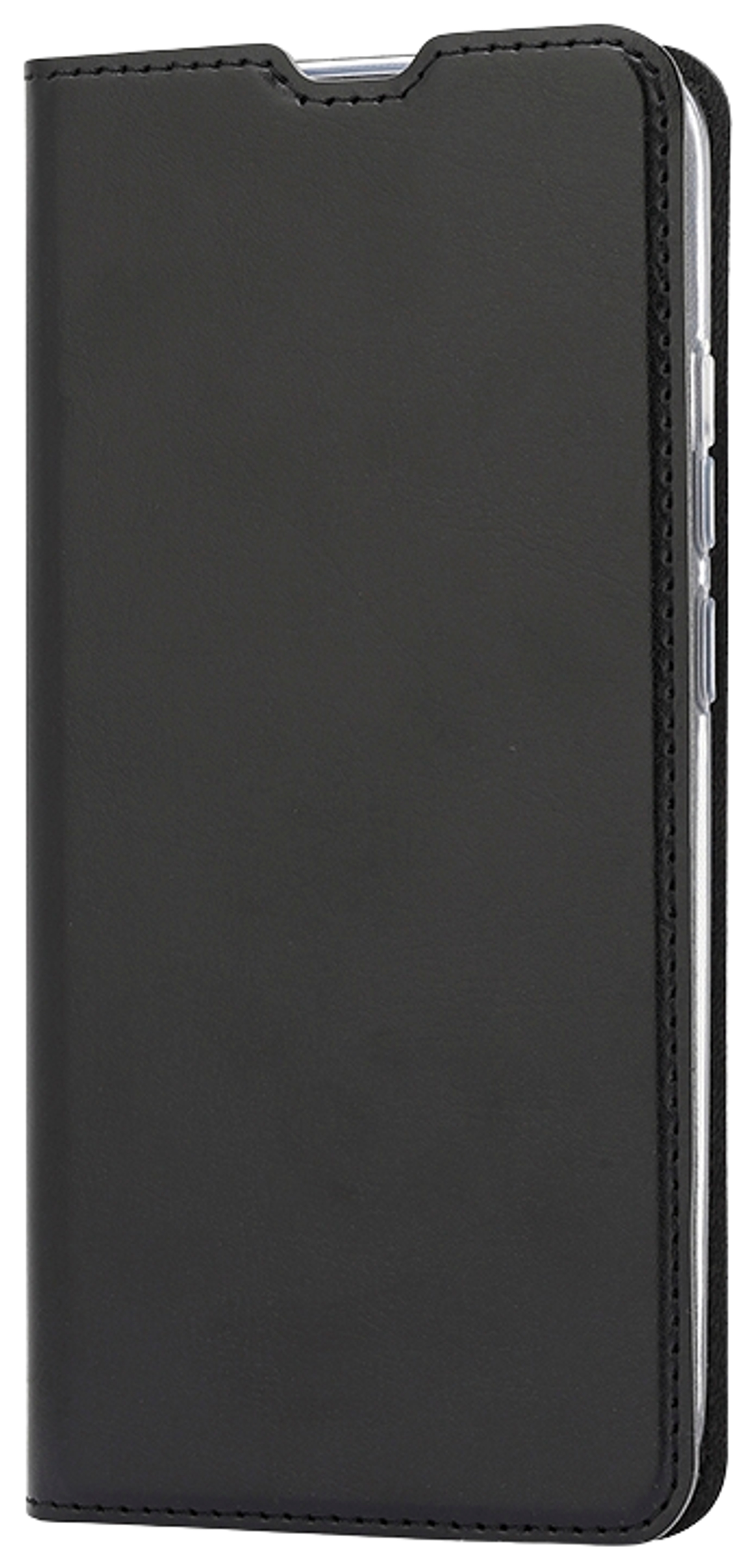 Wave BookCase -suojakotelo, Samsung Galaxy A02s, musta