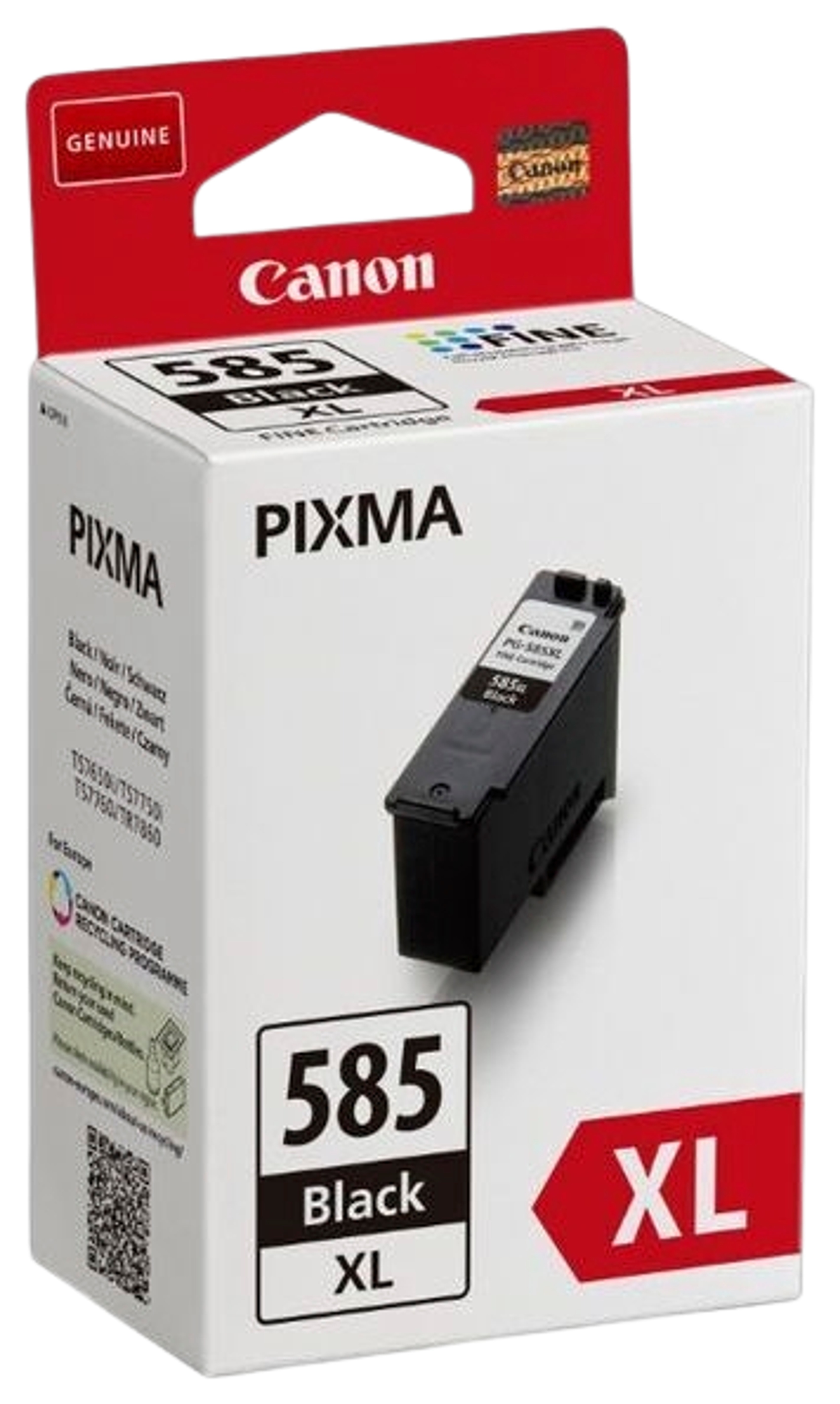 Canon PG-585XL, musta mustekasetti