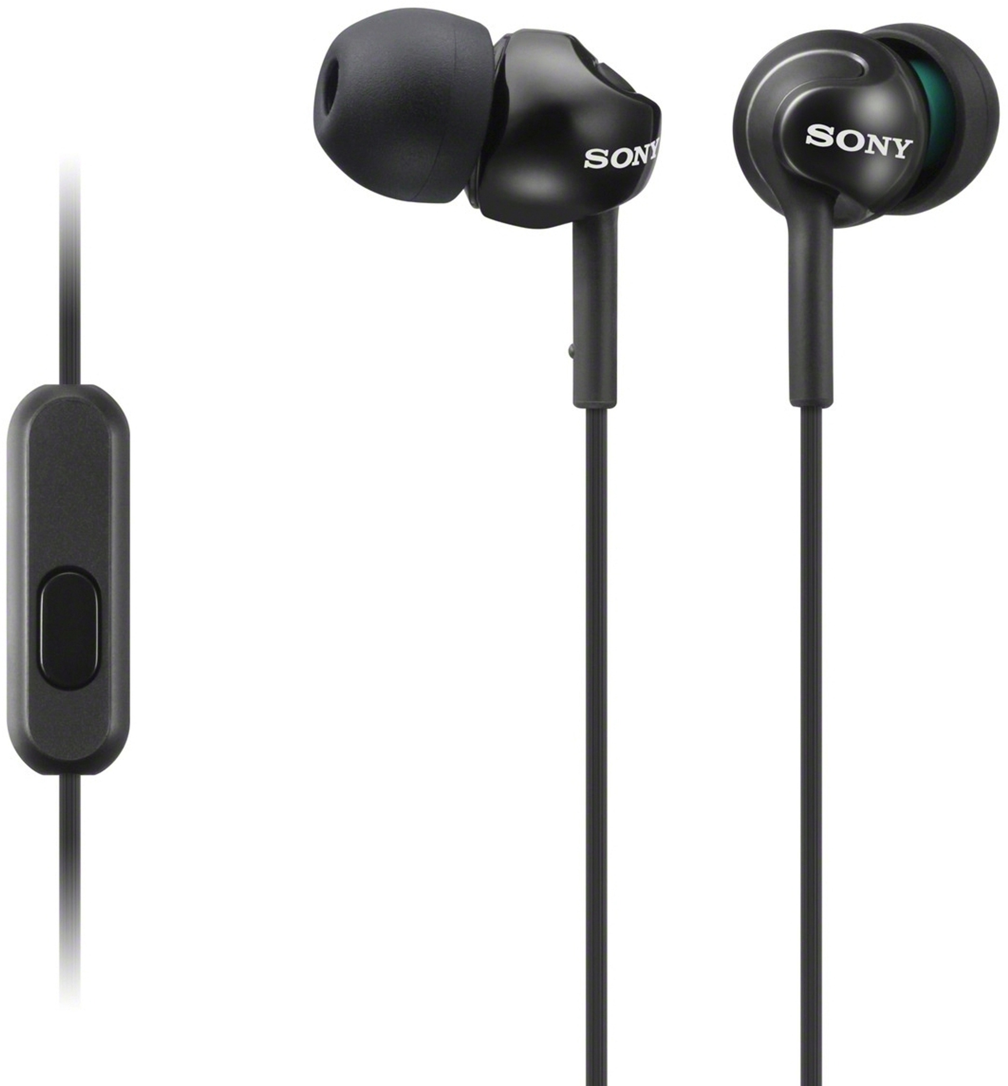 Sony MDR-EX110APB EX Series -nappikuulokkeet mikrofonilla, musta