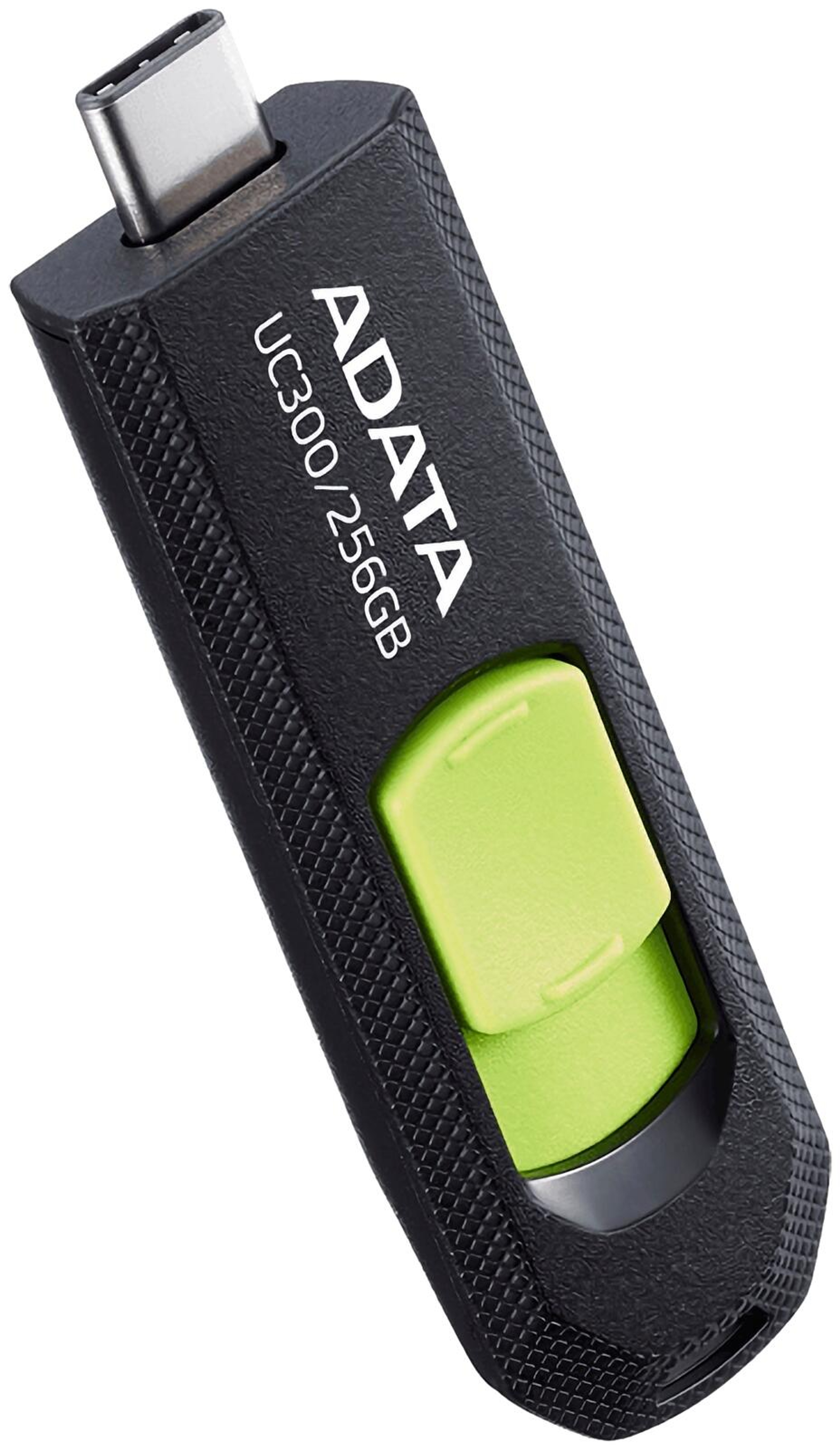 ADATA UC300 USB-muistitikku, 256 GB, musta/vihreä (USB-C 3.2 Gen 1)