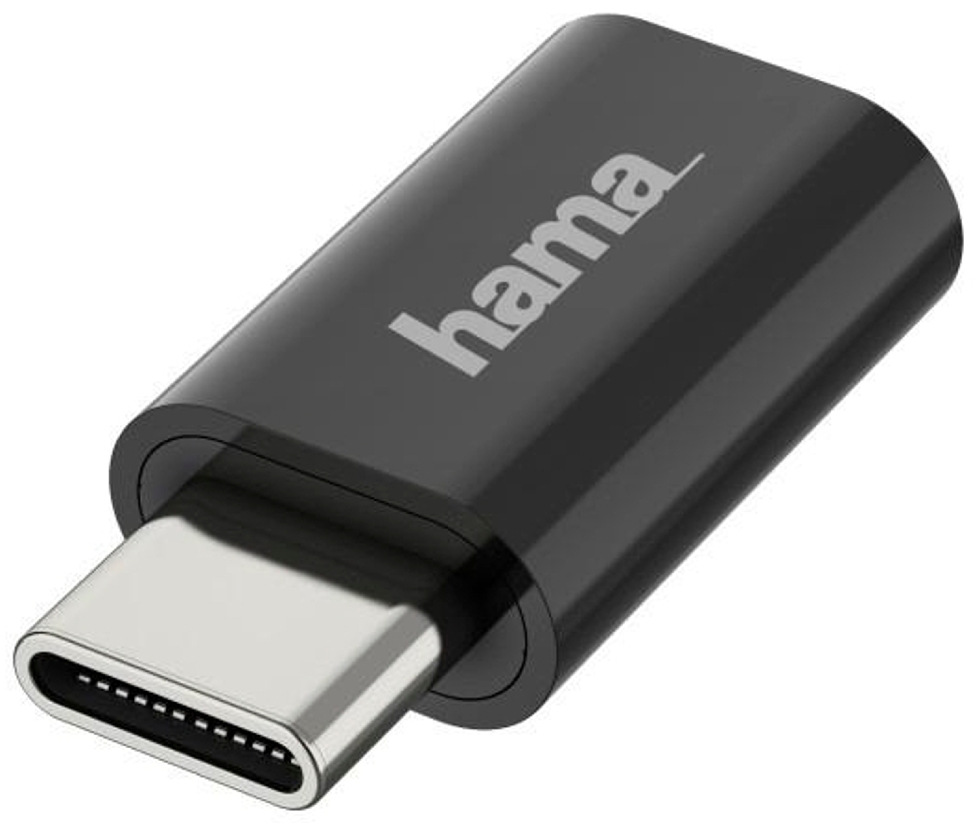 Hama USB-adapteri, USB-C uros - Micro-USB naaras, OTG, USB 2.0, 480 Mbit/s