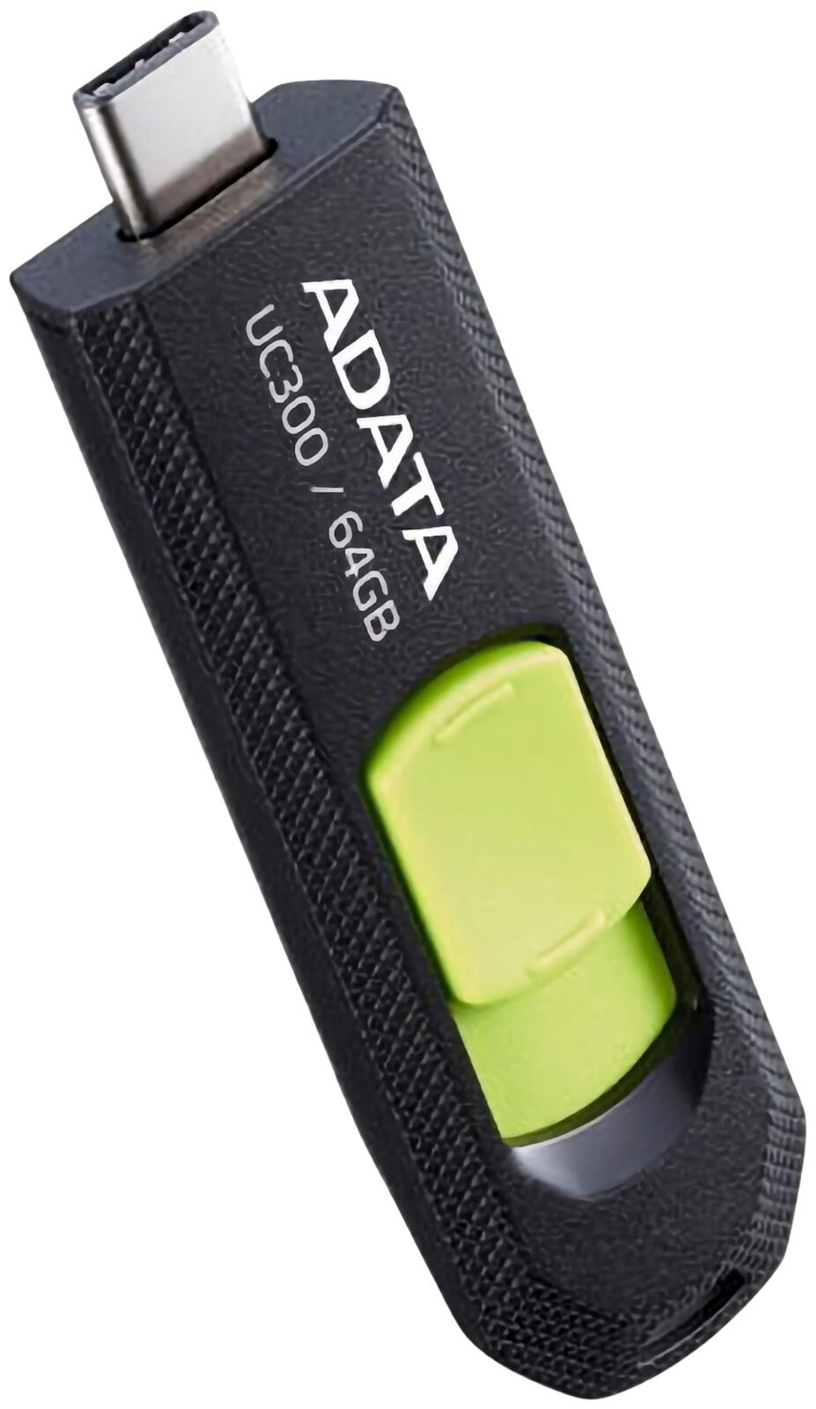 ADATA UC300 USB-muistitikku, 64 GB, musta/vihreä (USB-C 3.2 Gen 1)