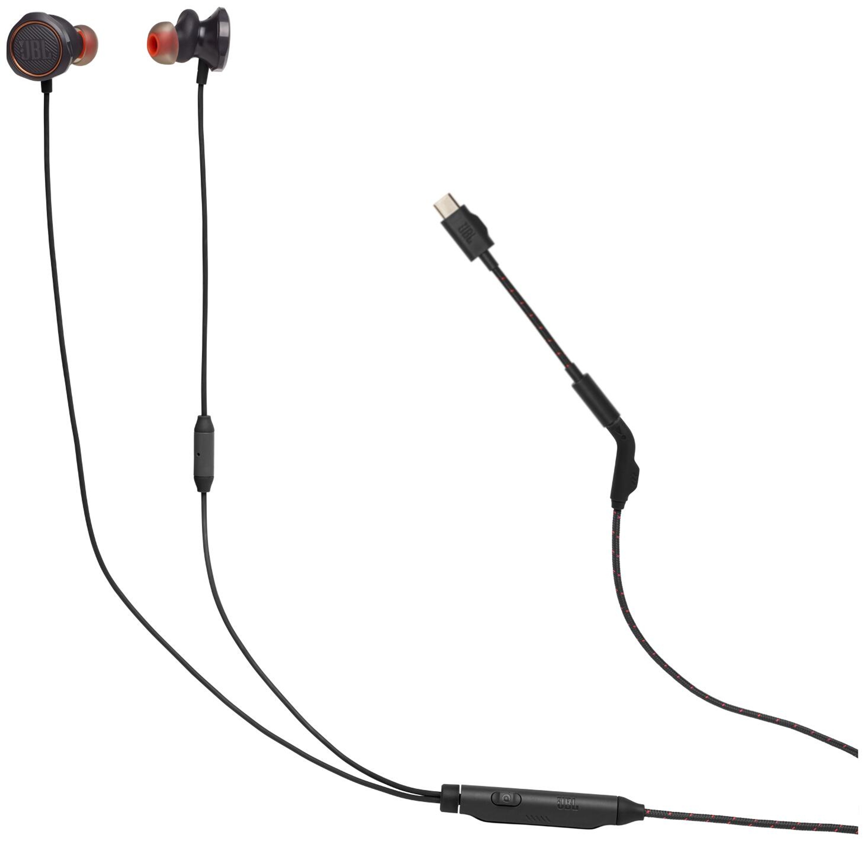 JBL Quantum 50C langallinen pelikuulokemikrofoni, in-ear, musta