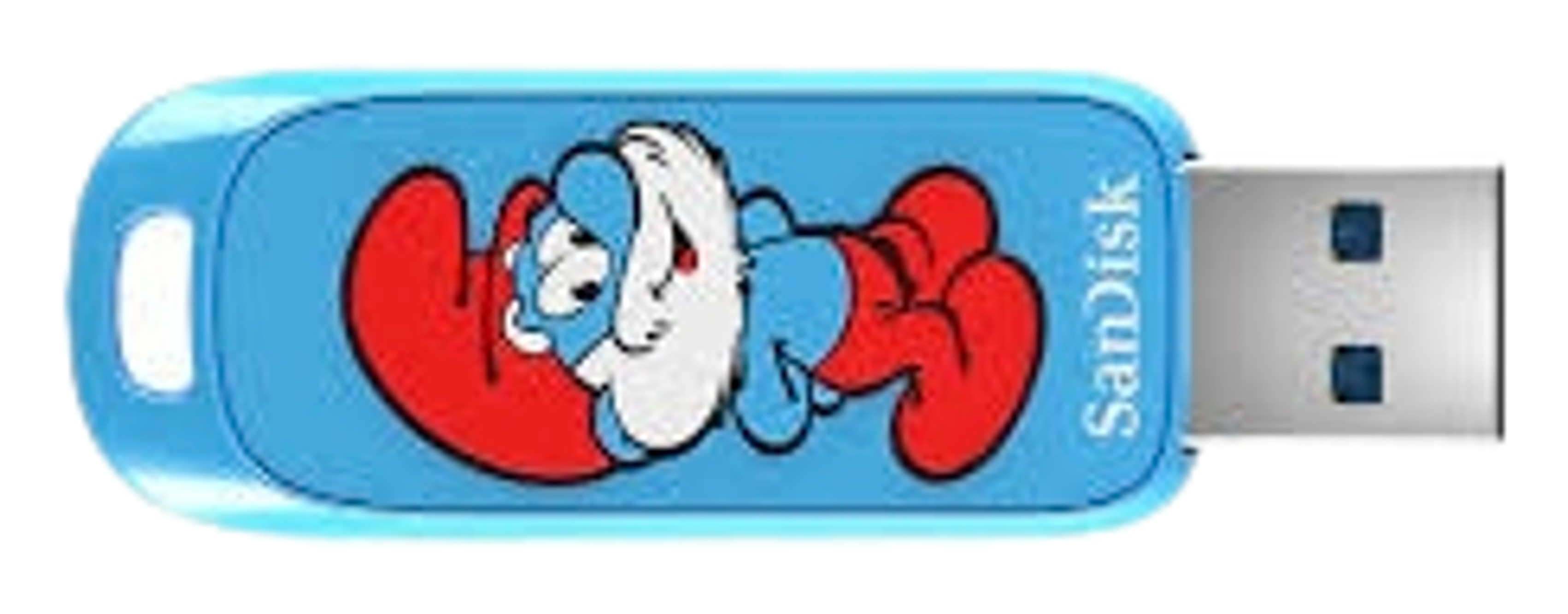SanDisk Muistitikku 128GB smurffi