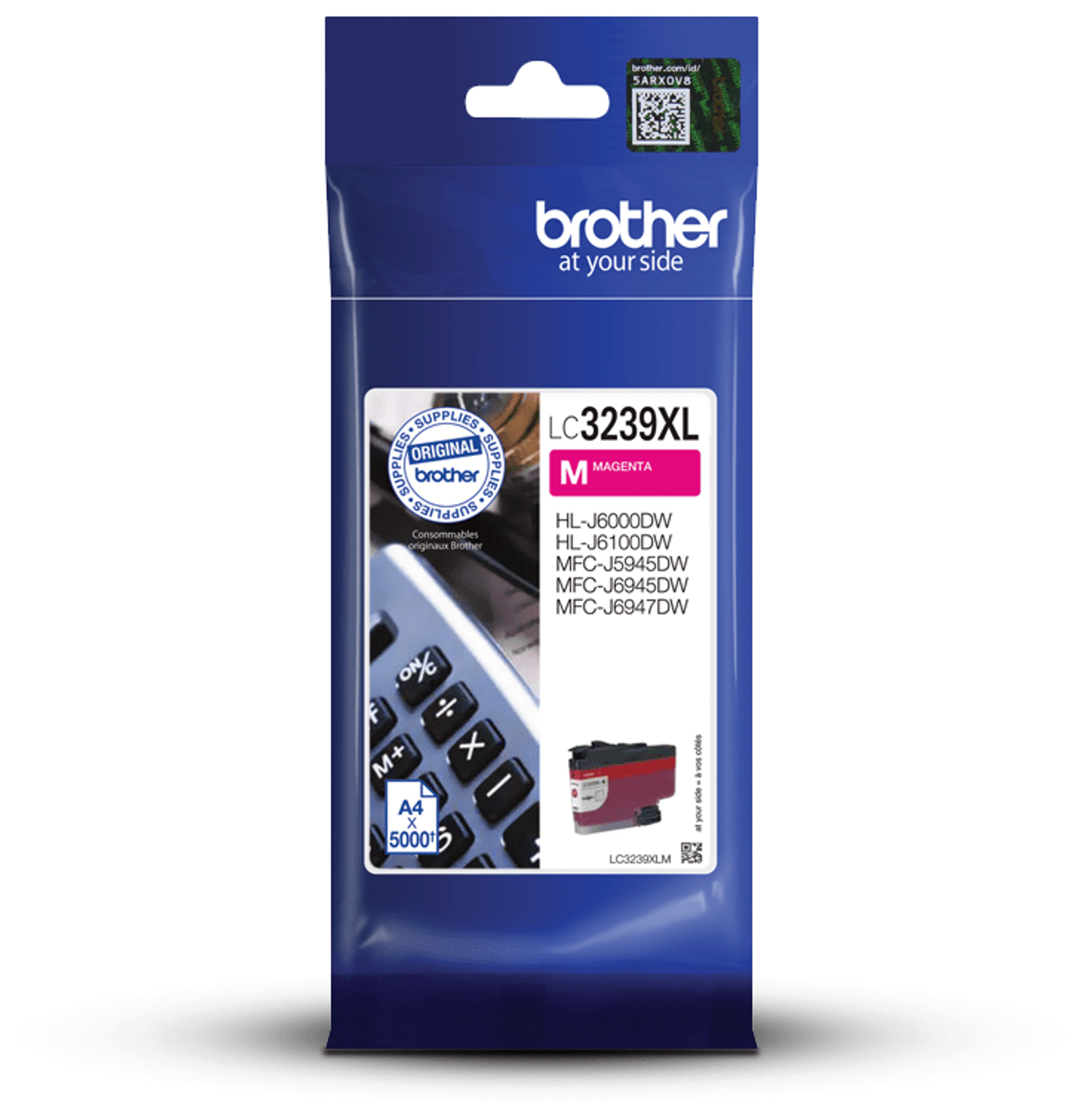 Brother LC-3239XLM mustekasetti 1 kpl alkuperäinen Korkea (Xl) värintuotto, magenta