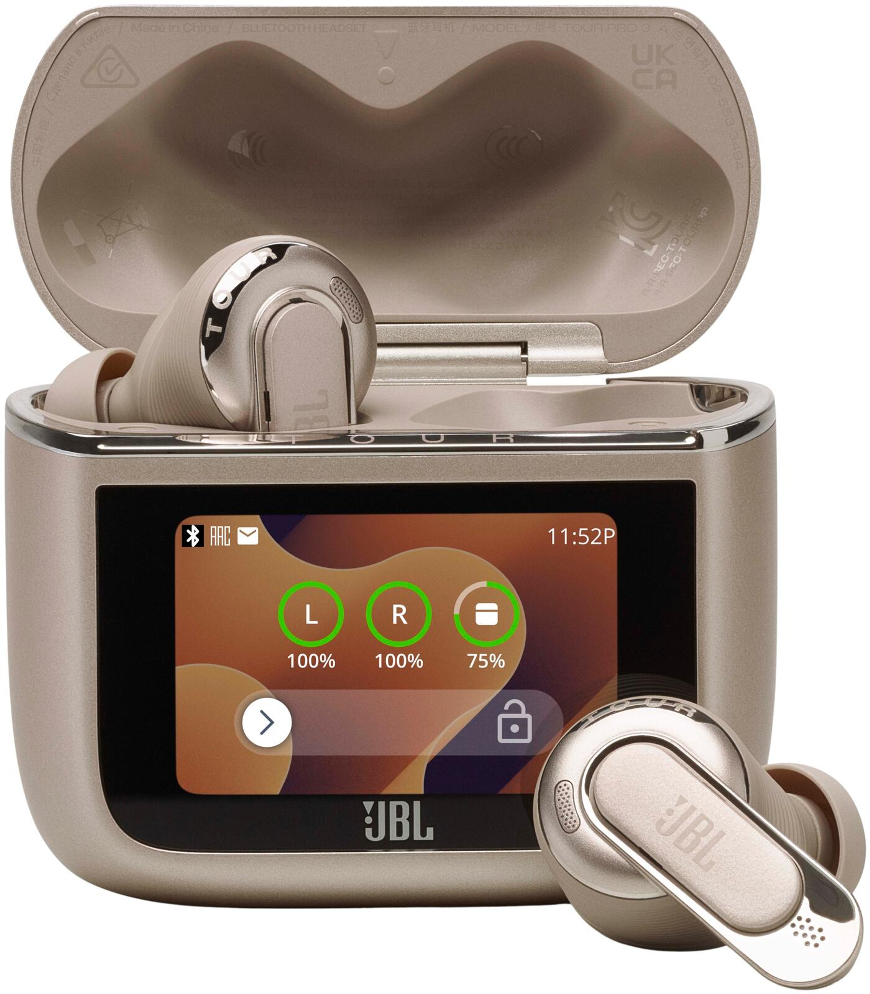 JBL Tour Pro 3 True Wireless -kuulokkeet, latte