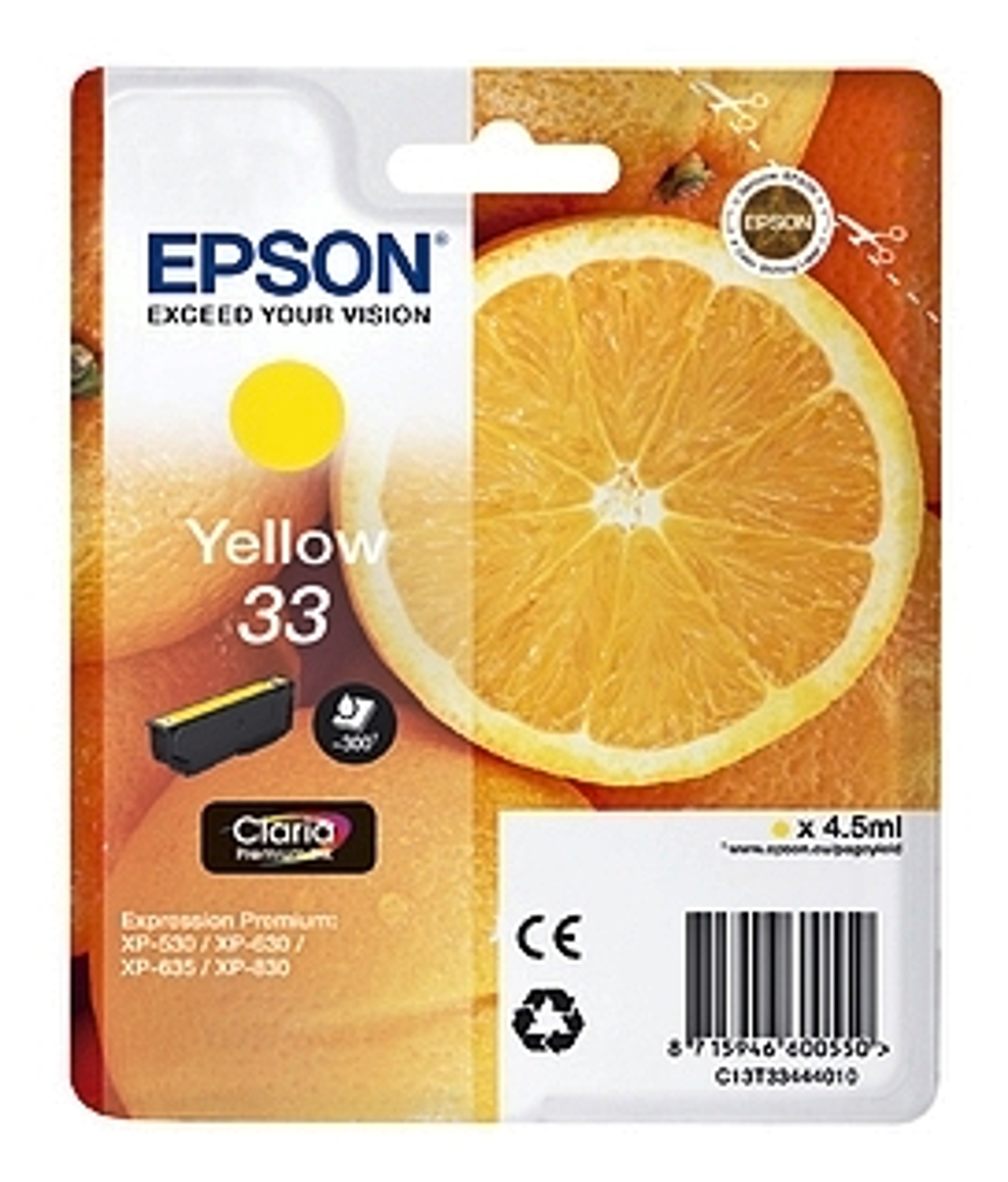 Epson mustepatruuna keltainen 33