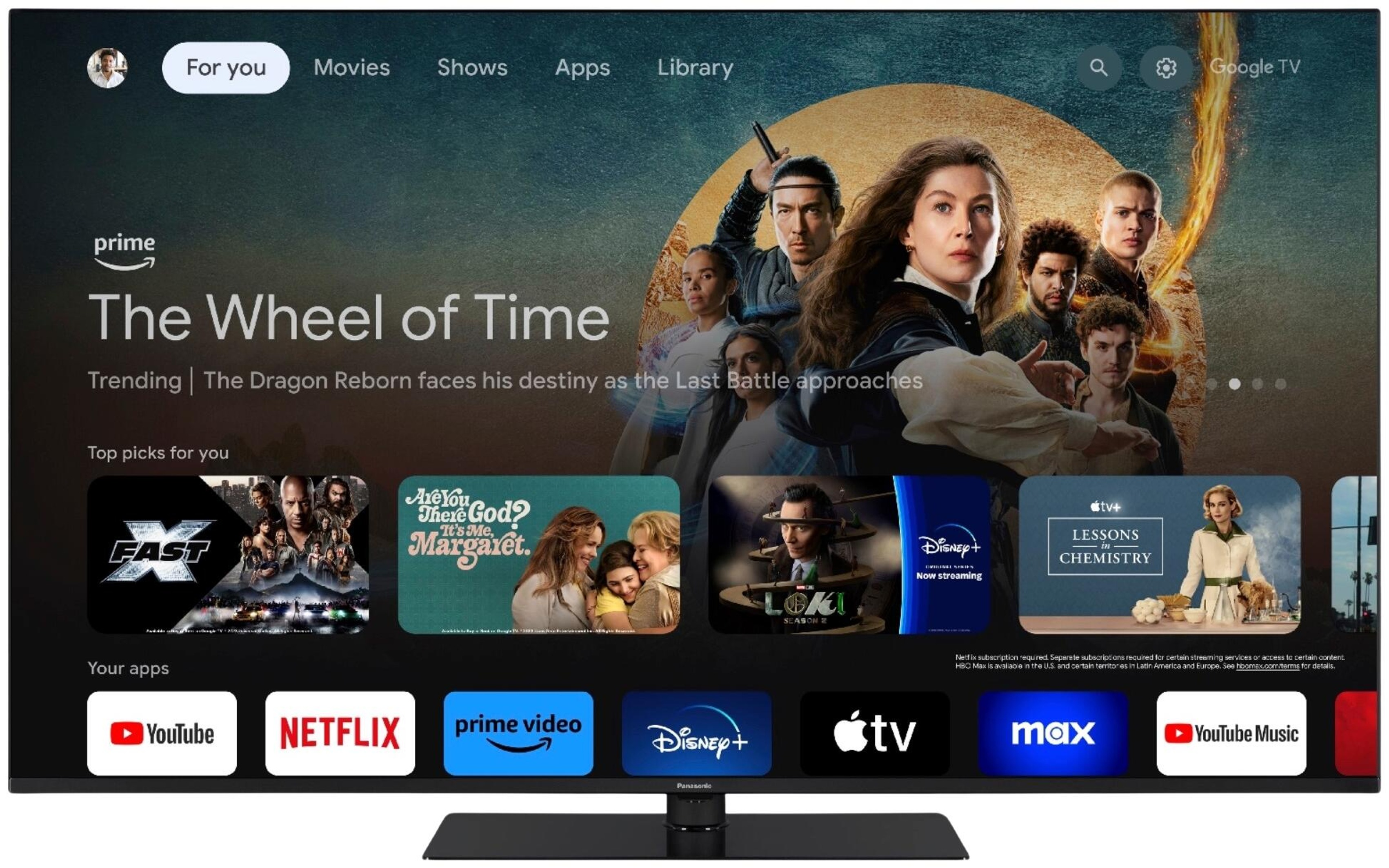 Panasonic 50" 4K UHD Google TV TN-50W70AEZ