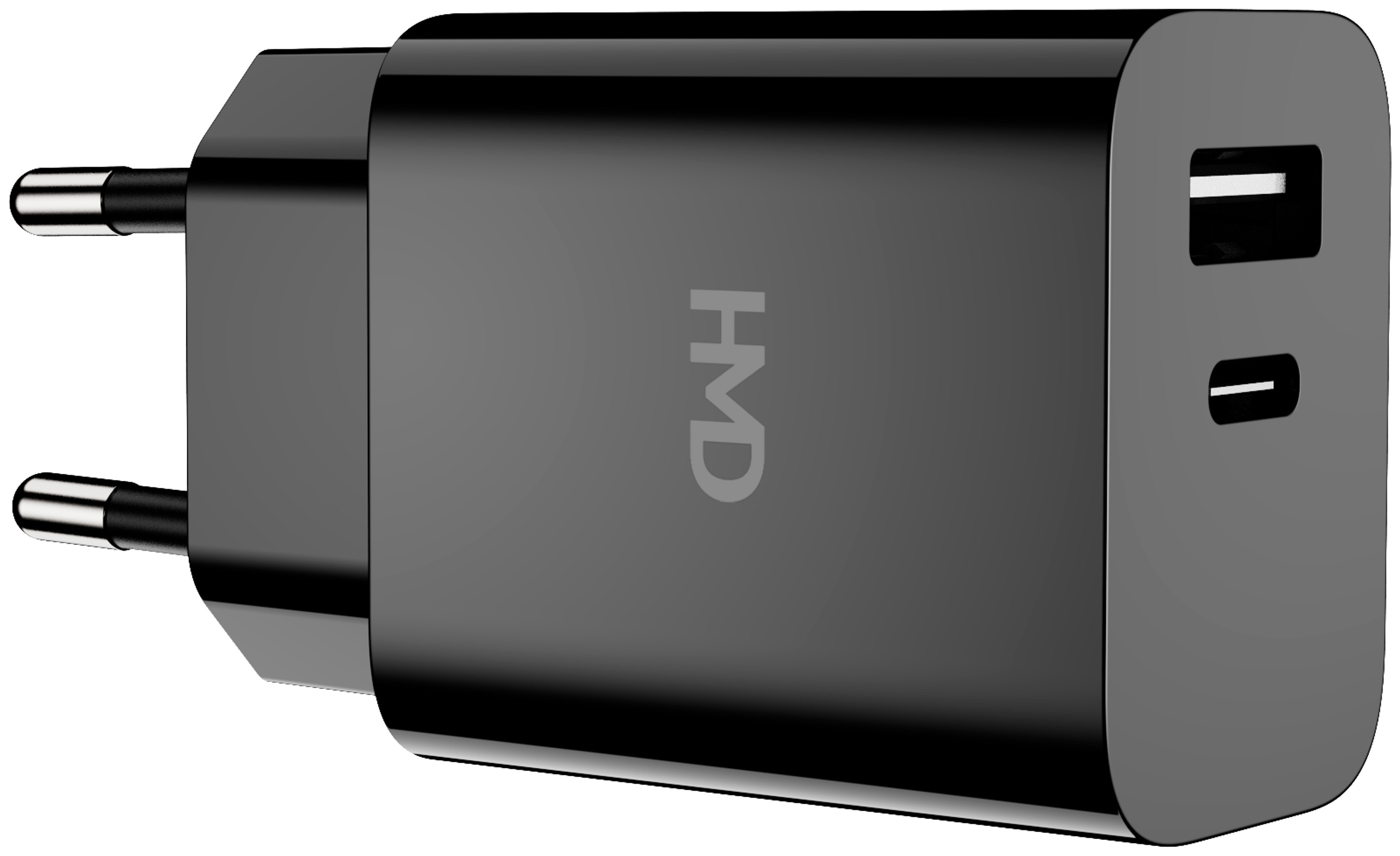 HMD Dual Port Wall Charger 30 W -verkkovirtalaturi, musta