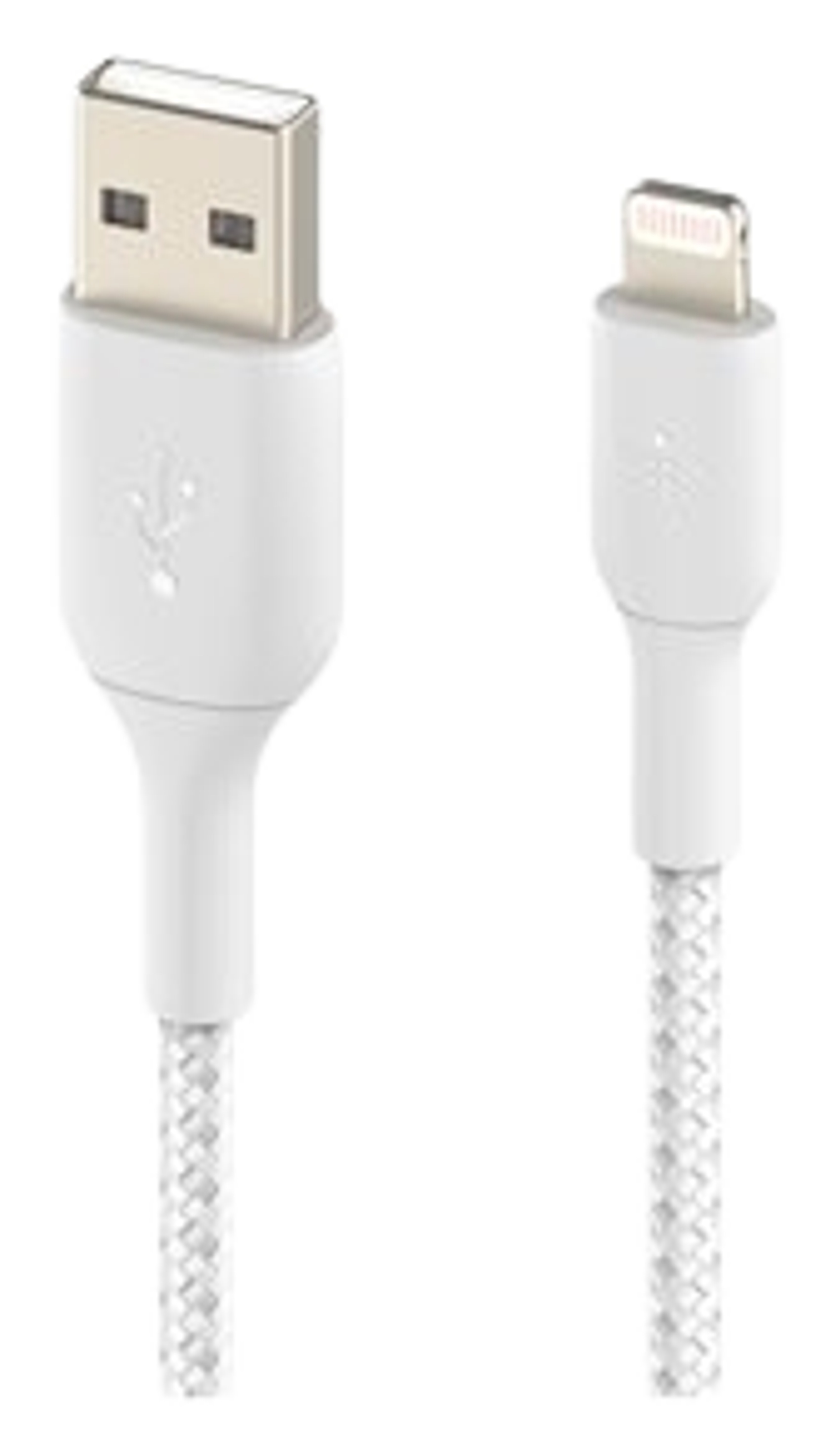 Belkin BOOST CHARGE™ Lightning - USB-A kaapeli punottu, 1m, valkoinen