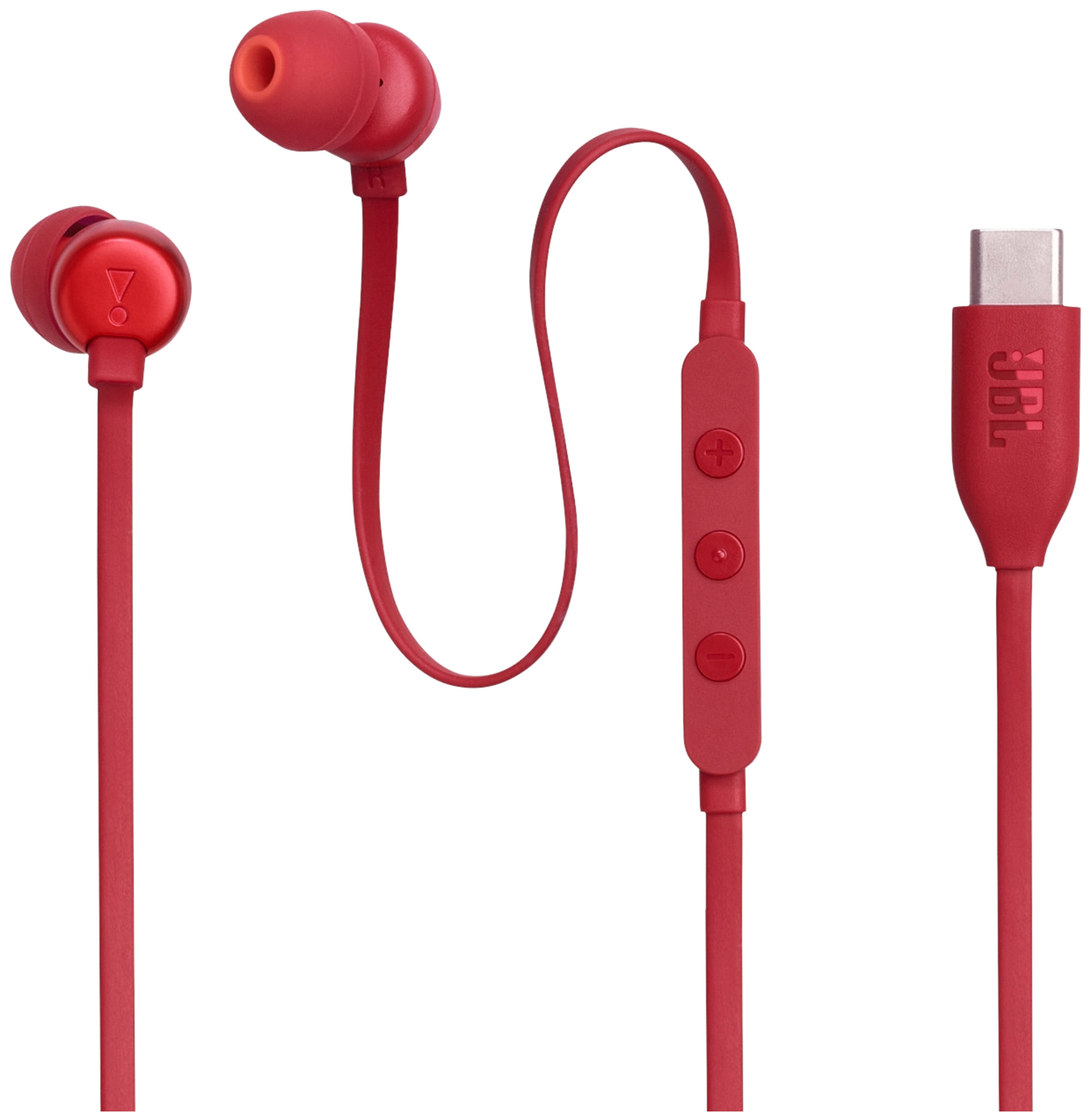 JBL Tune 310C nappikuulokkeet, USB-C, punainen