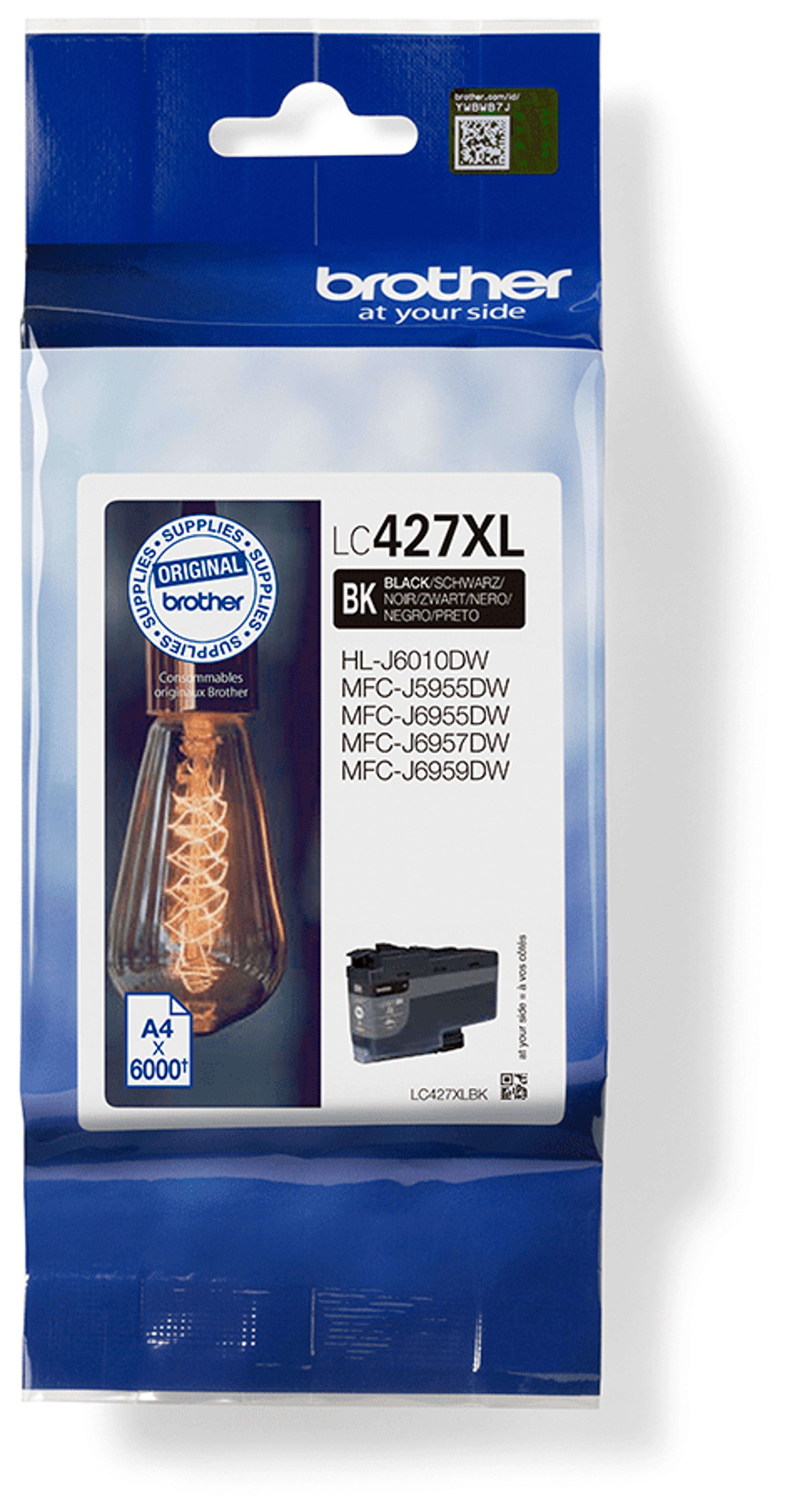 Brother LC427XLBK mustekasetti, musta