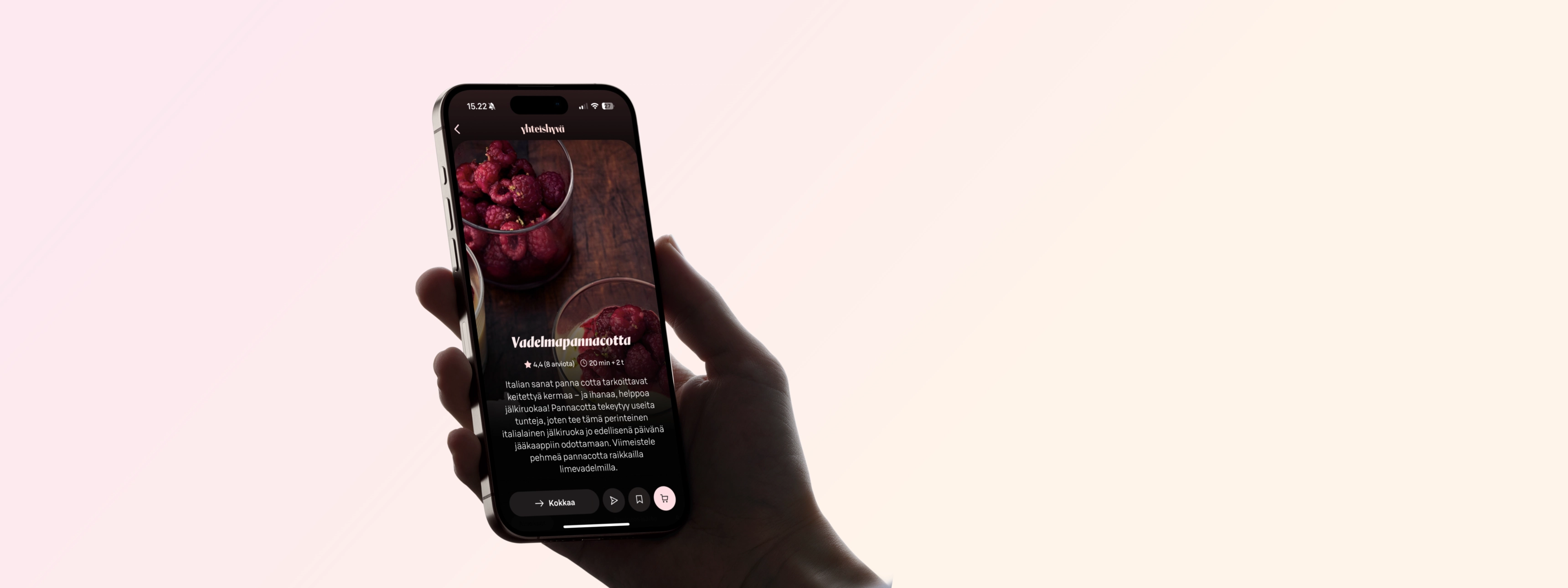 Arjen padoista pannacottaan