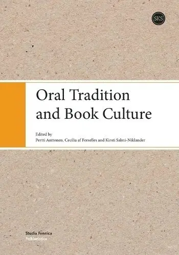 Oral Tradition And Book Culture Prisma Verkkokauppa