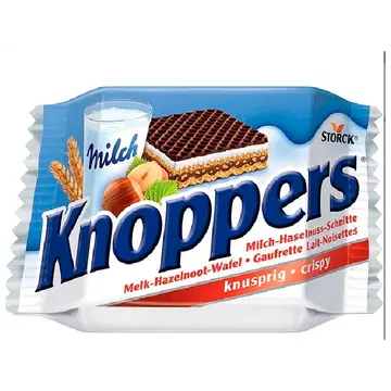 Knoppers piima- ja pähklitäidisega krõbe vahvel 25 g
