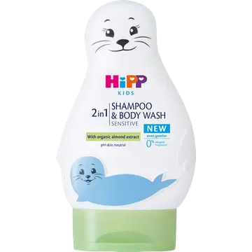 Hipp Kids Sensitive 2-ühes šampoon ja dušigeel, 200 ml