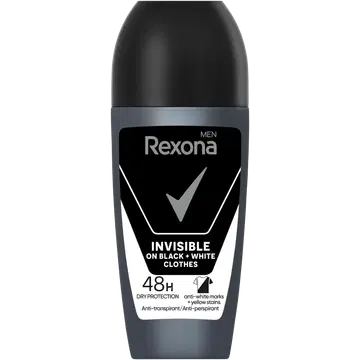 Rexona Invisible rulldeodorant black&white men 50ml