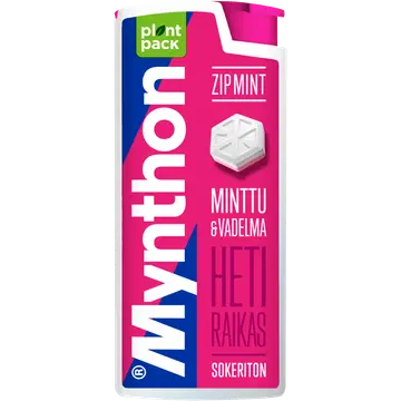 Mnython ZIP Mint vaarika kurgupastillid 30g