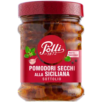 Polli päikesekuivatatud sitsiilia tomatid päevalilleõlis 285g