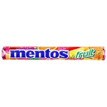 Mentos puuviljamaitseline nätsukomm 38 g