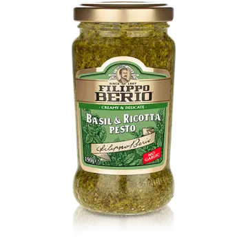 Filippo Berio basiiliku ja ricotta juustuga pesto 190g