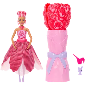 Barbie üllatus nukk punane roos
