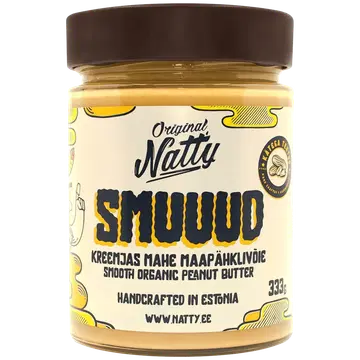 Natty smuuud - kreemjas mahe maapähklivõie 333g