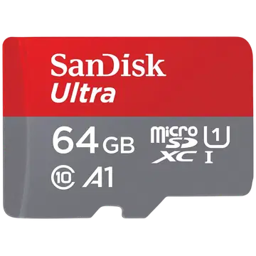 Mälukaart SanDisk 64GB Ultra MicroSD 98MBS + adapter class10