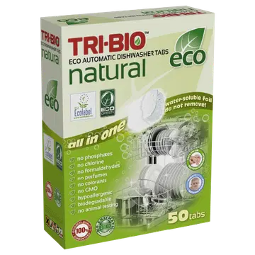 Nõudepesumasina tabletid Tri-Bio 50tk