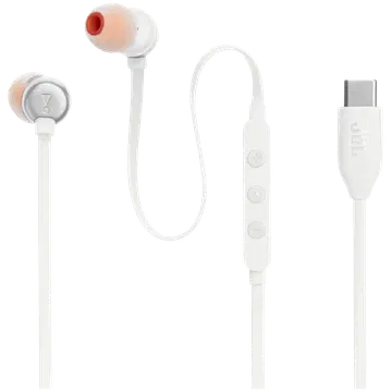 Nööpkõrvaklapid JBL Tune 310C valge