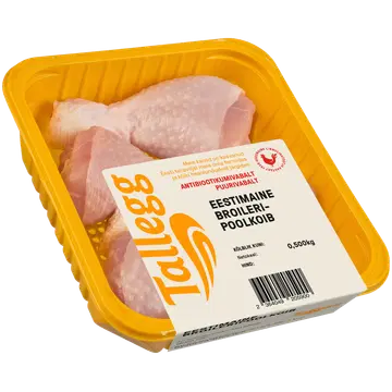 Tallegg Broileri Poolkoivad 1 Kg Jahutatud