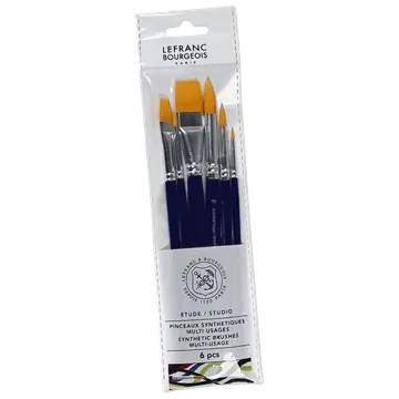 Pintslite komplekt lb studio sünteetiline ümar 2+6+10+lapik 6+8+12 6tk