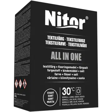 Must Tekstiilivärv Nitor Allin1 Must 350G