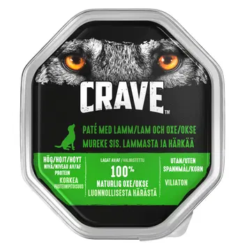 Crave koeratoit lamba ja veiselihaga 150g