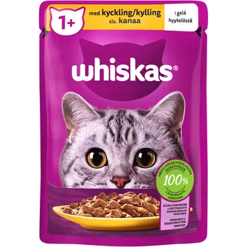 Whiskas 1+ kassitoit kanalihaga tarretises 85g